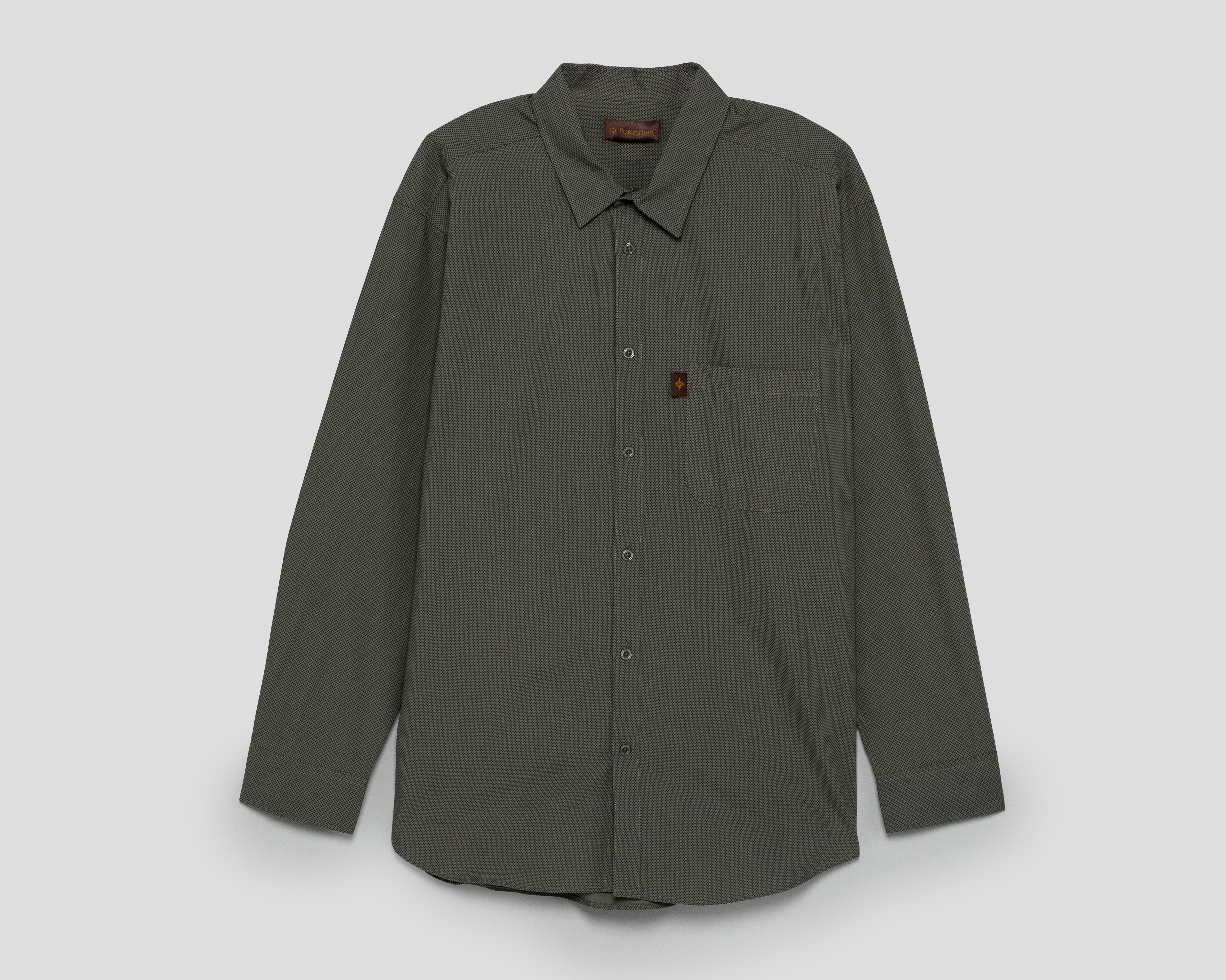 Foto 2 pulgar | Foto 1 | Camisa Casual de Algodón Porto Sur Regular con Miniprint