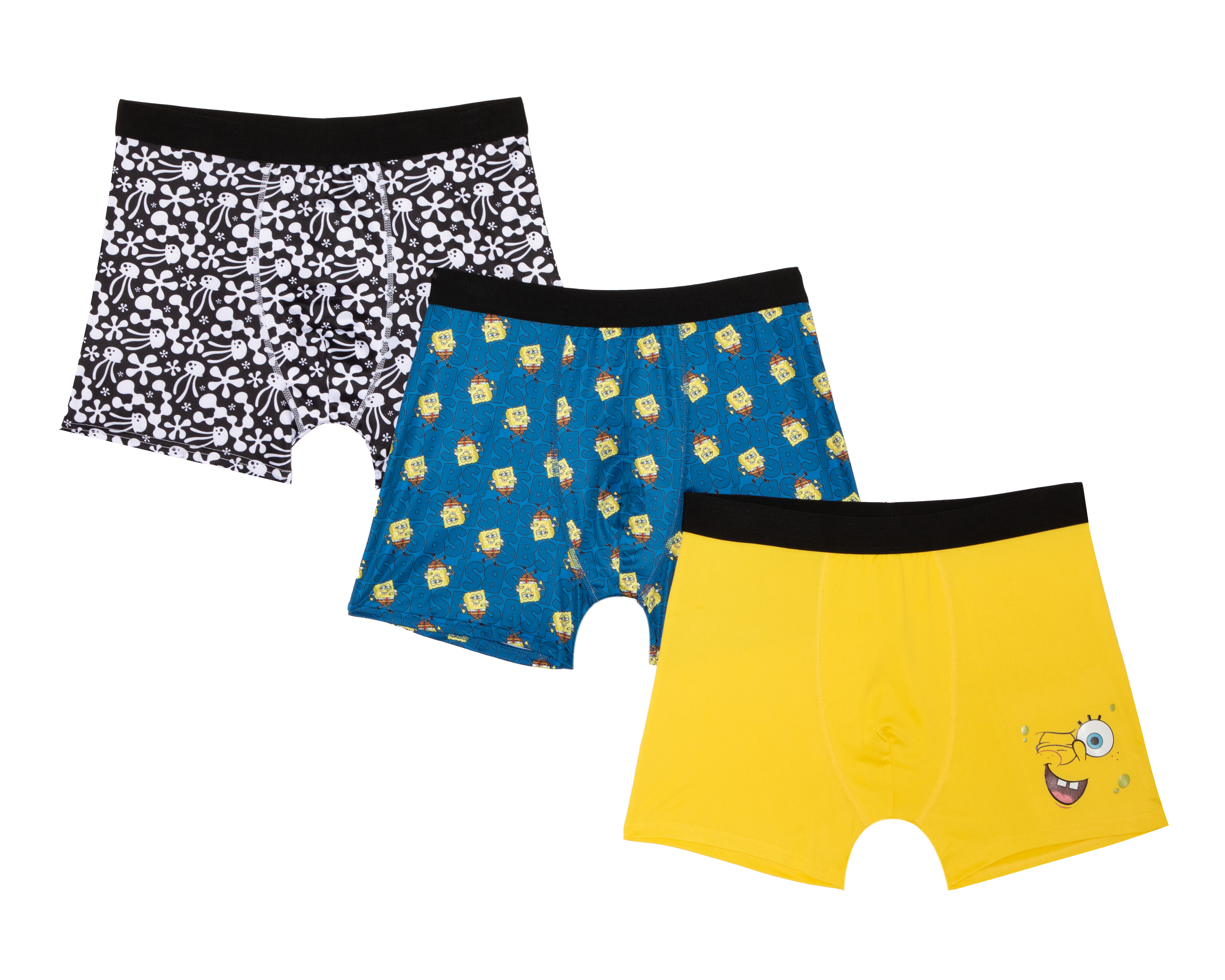 Foto 2 pulgar | Foto 1 | Bóxer Corto Bob Esponja 3 Piezas