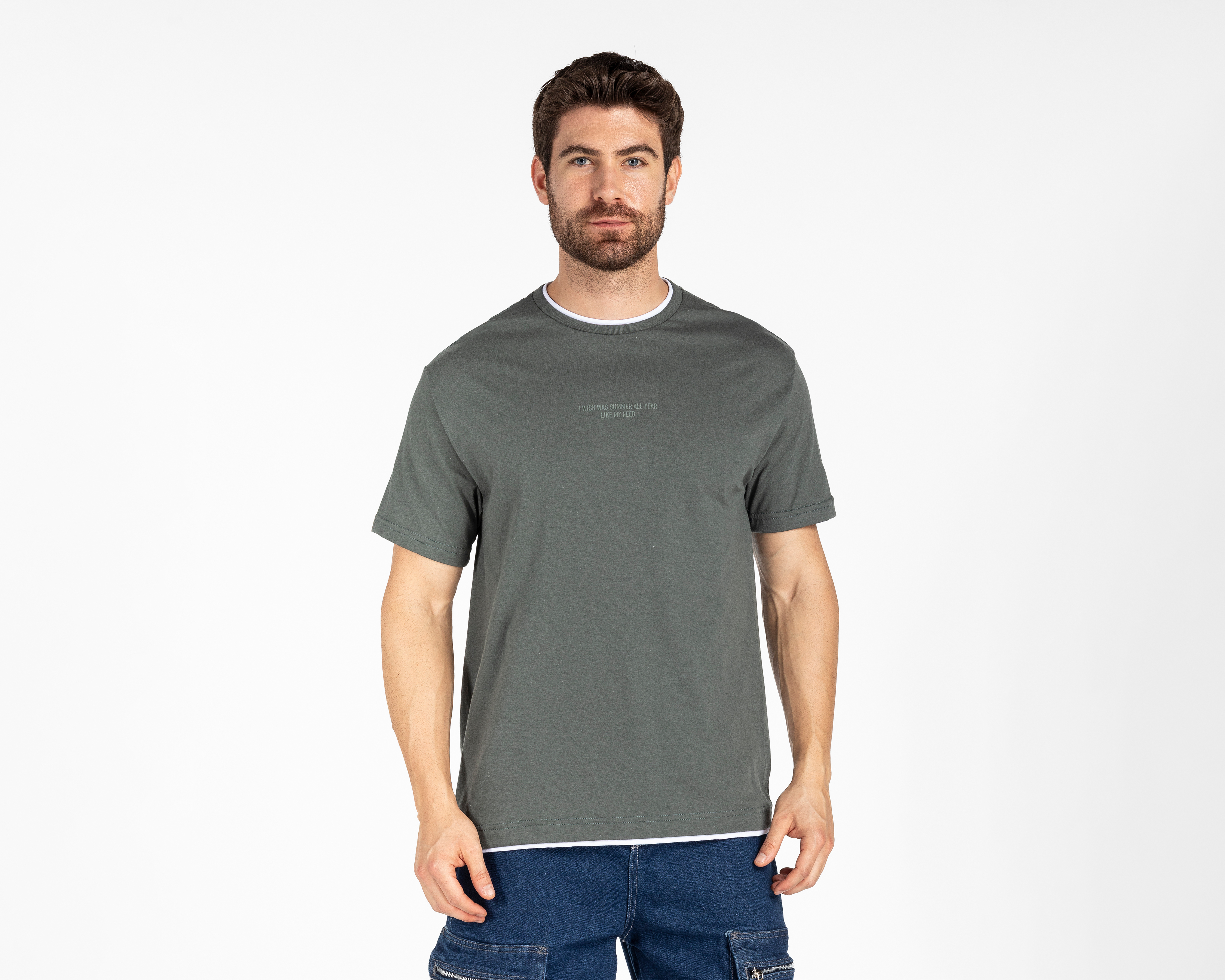 Playera Refill Cuello Redondo para Hombre