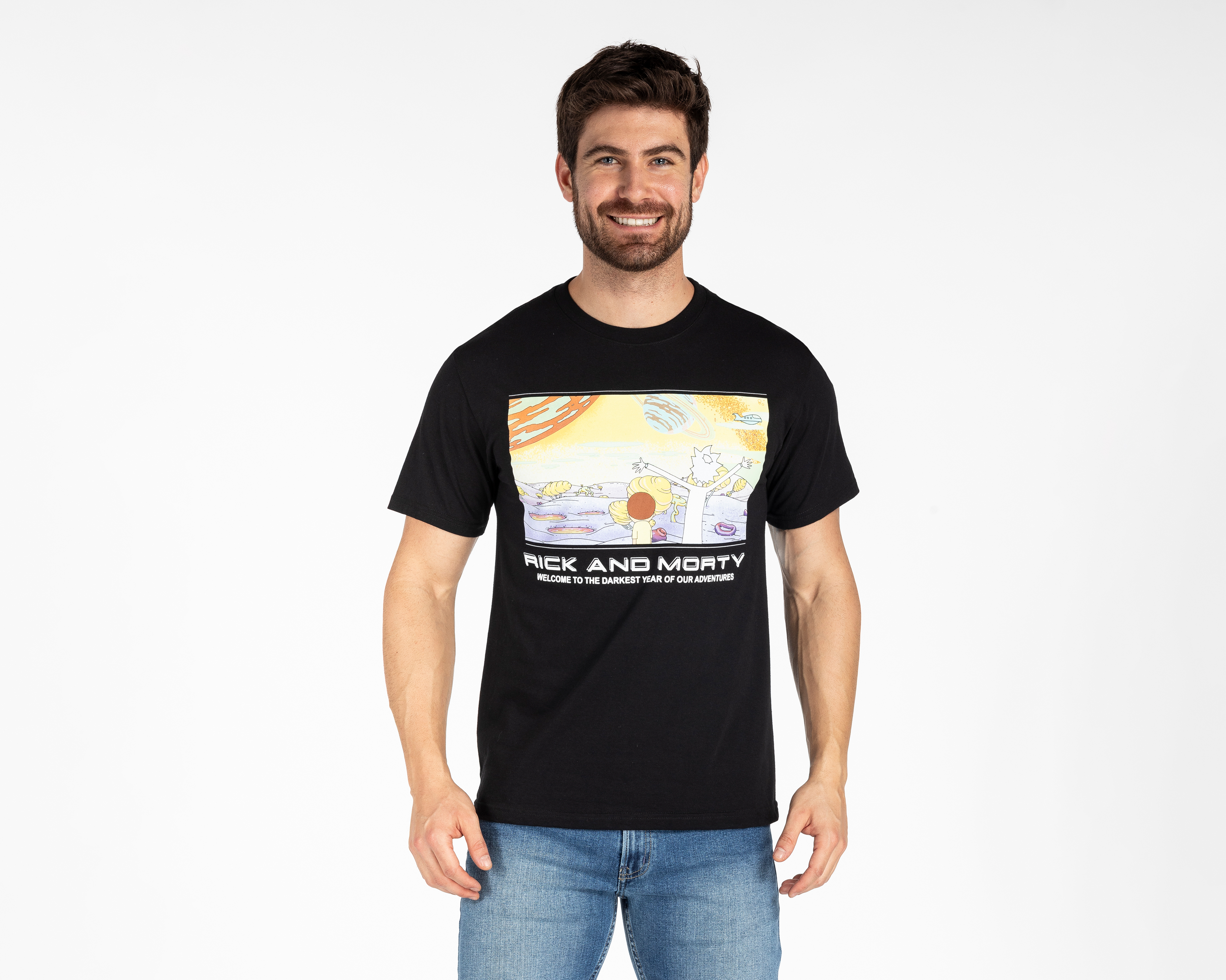 Foto 2 pulgar | Foto 1 | Playera Rick & Morty Cuello Redondo