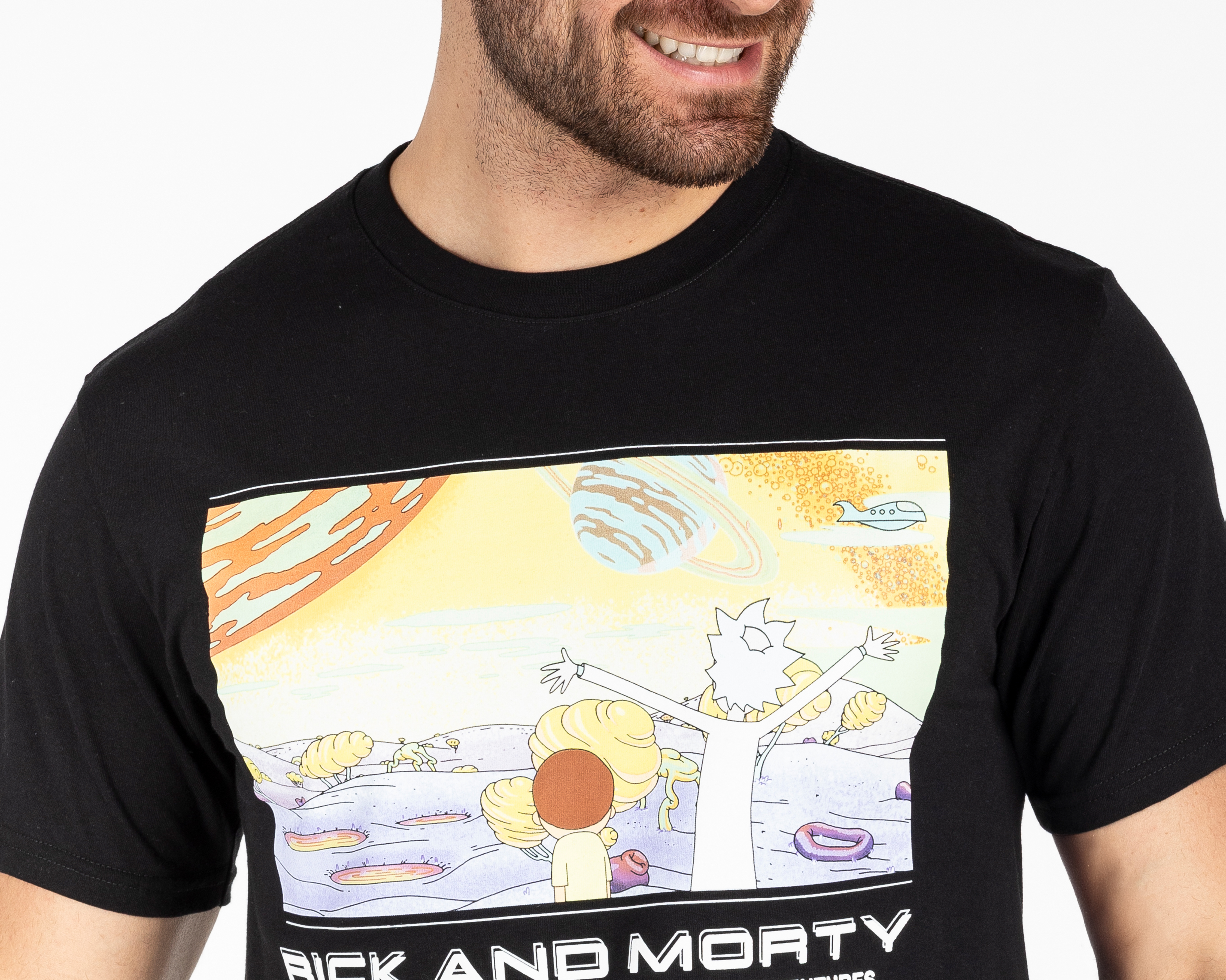 Foto 4 pulgar | Foto 3 | Playera Rick & Morty Cuello Redondo