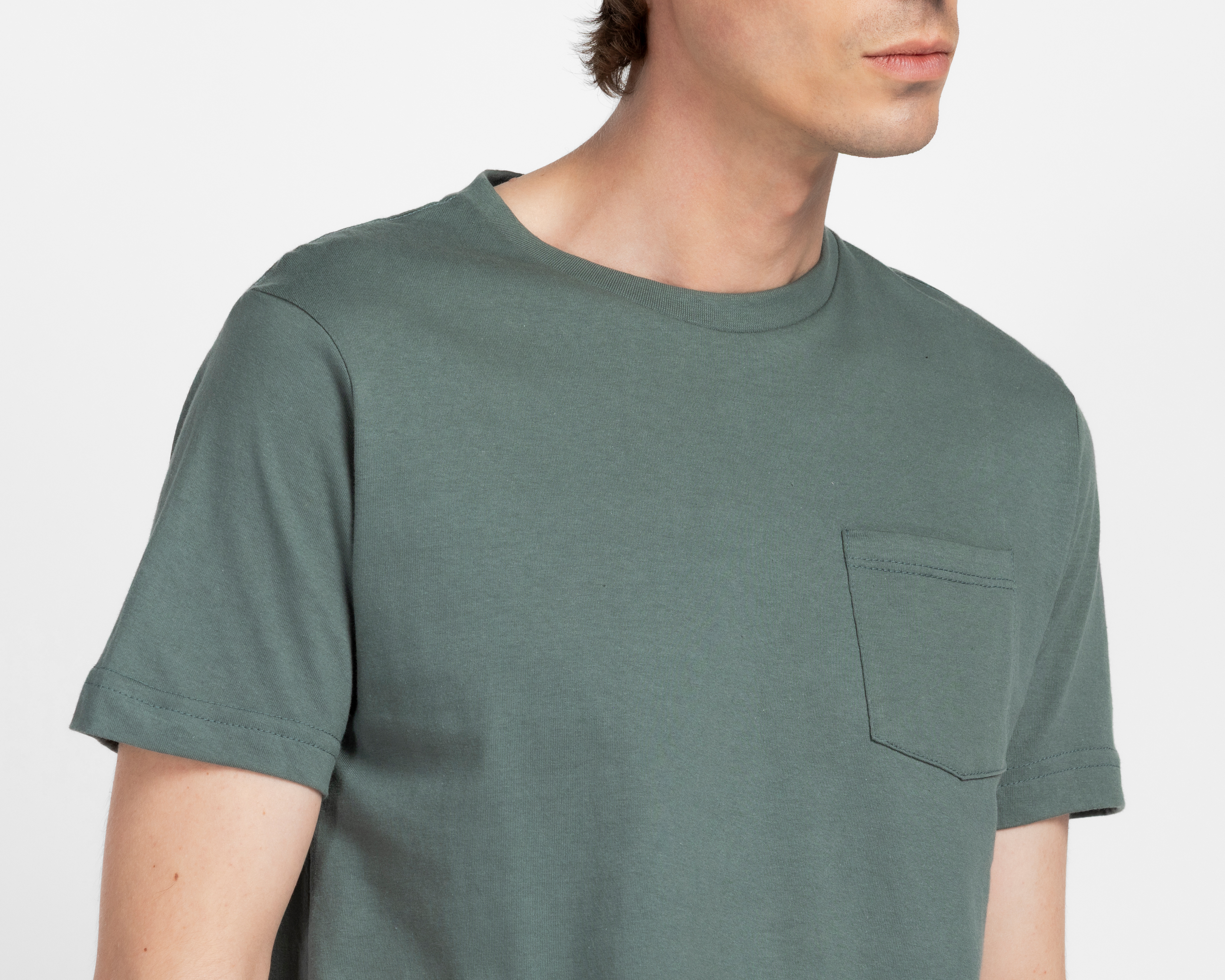 Foto 4 | Foto 4 | Playera de Cuello Redondo Refill Verde para Hombre