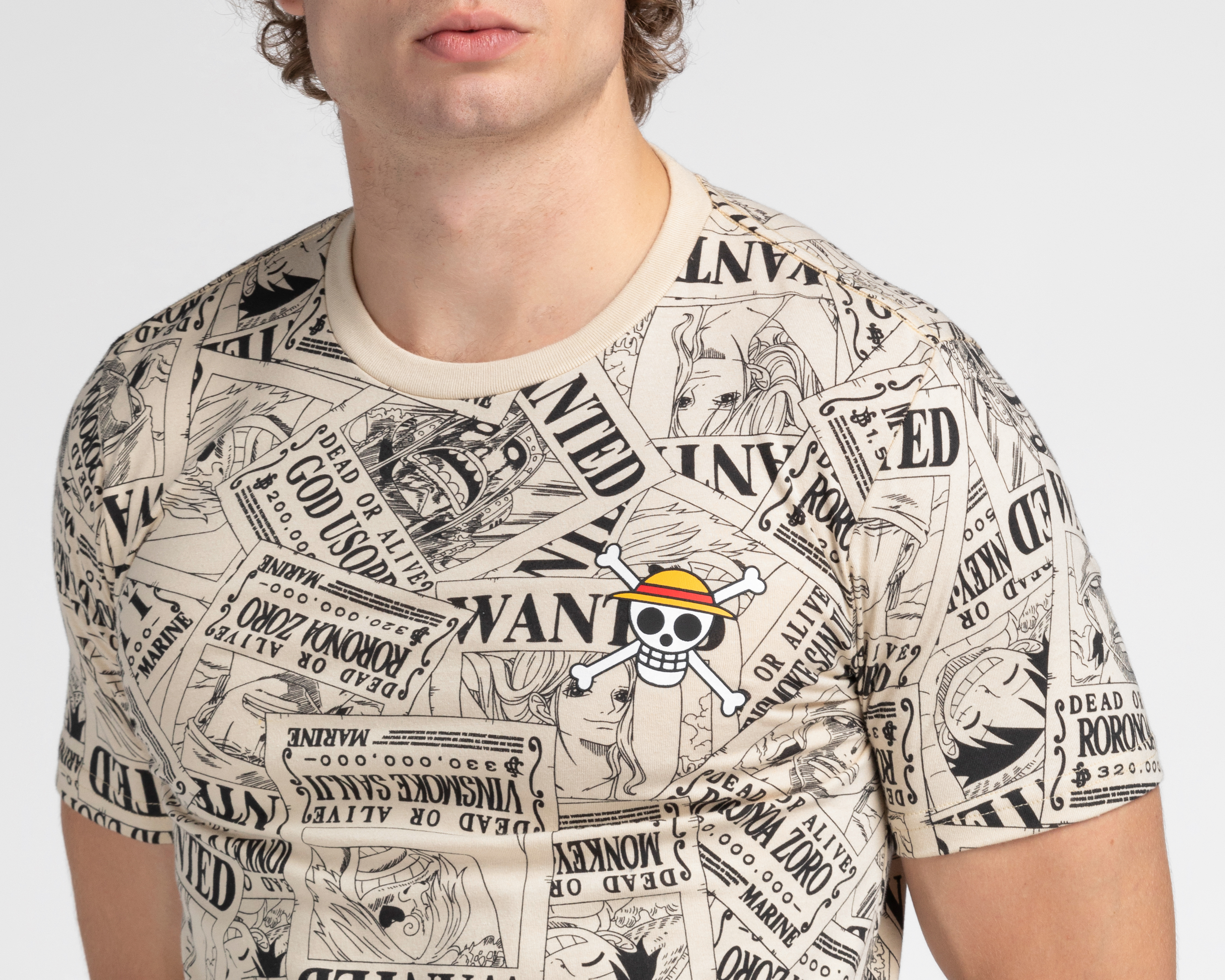 Foto 4 pulgar | Foto 3 | Playera One Piece Cuello Redondo