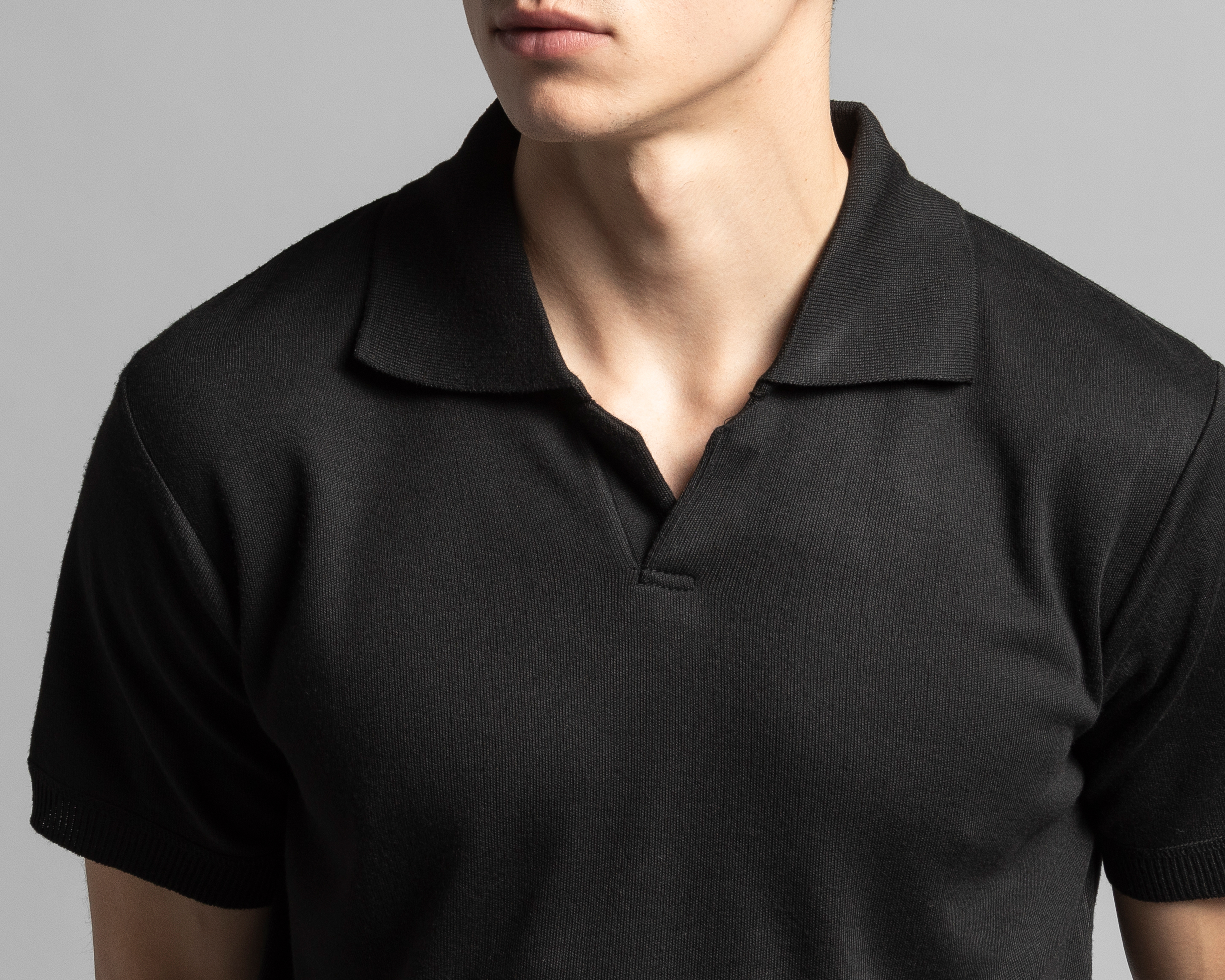 Foto 4 | Foto 4 | Playera Polo Thinner Negra para Hombre