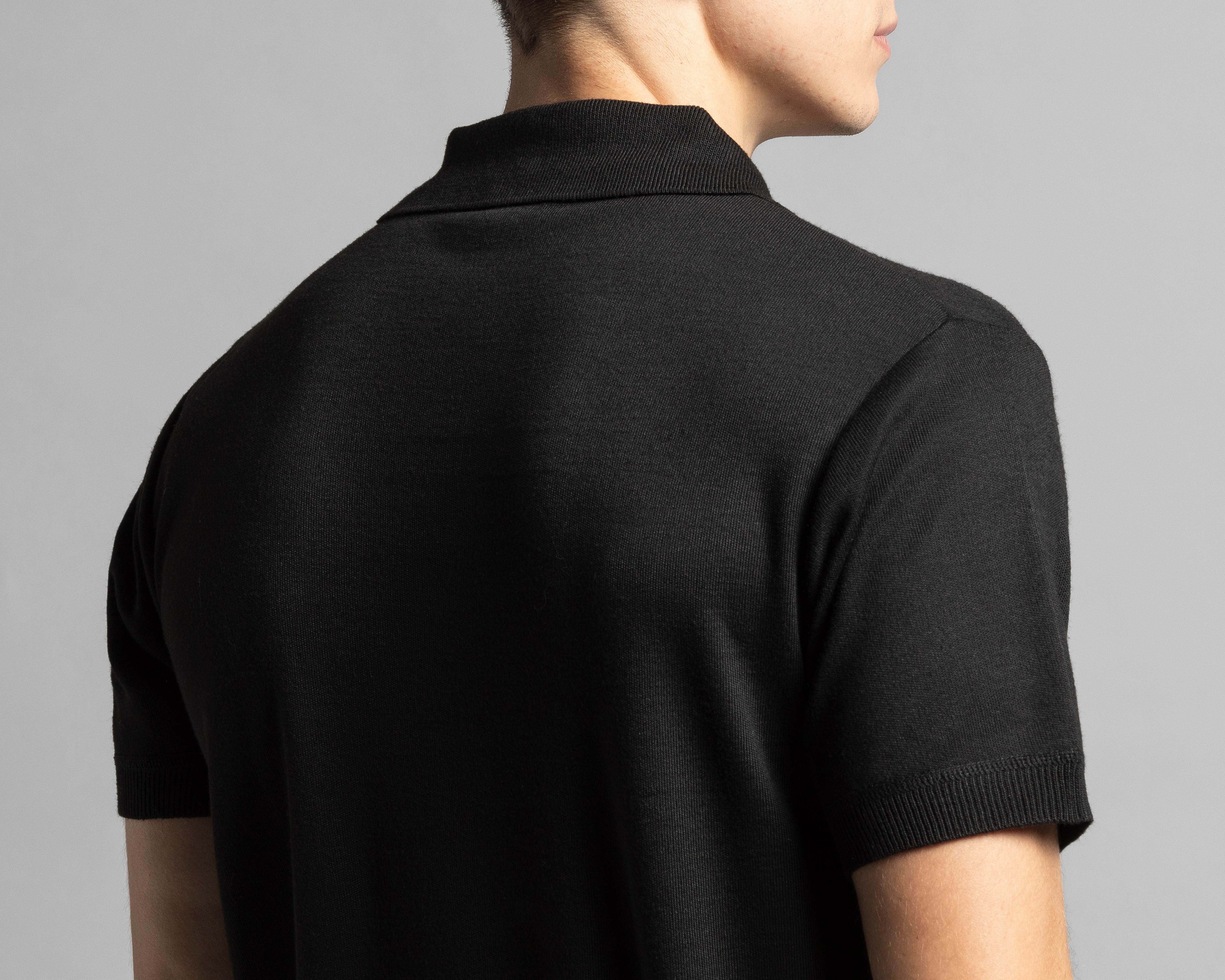 Foto 5 | Foto 5 | Playera Polo Thinner Negra para Hombre