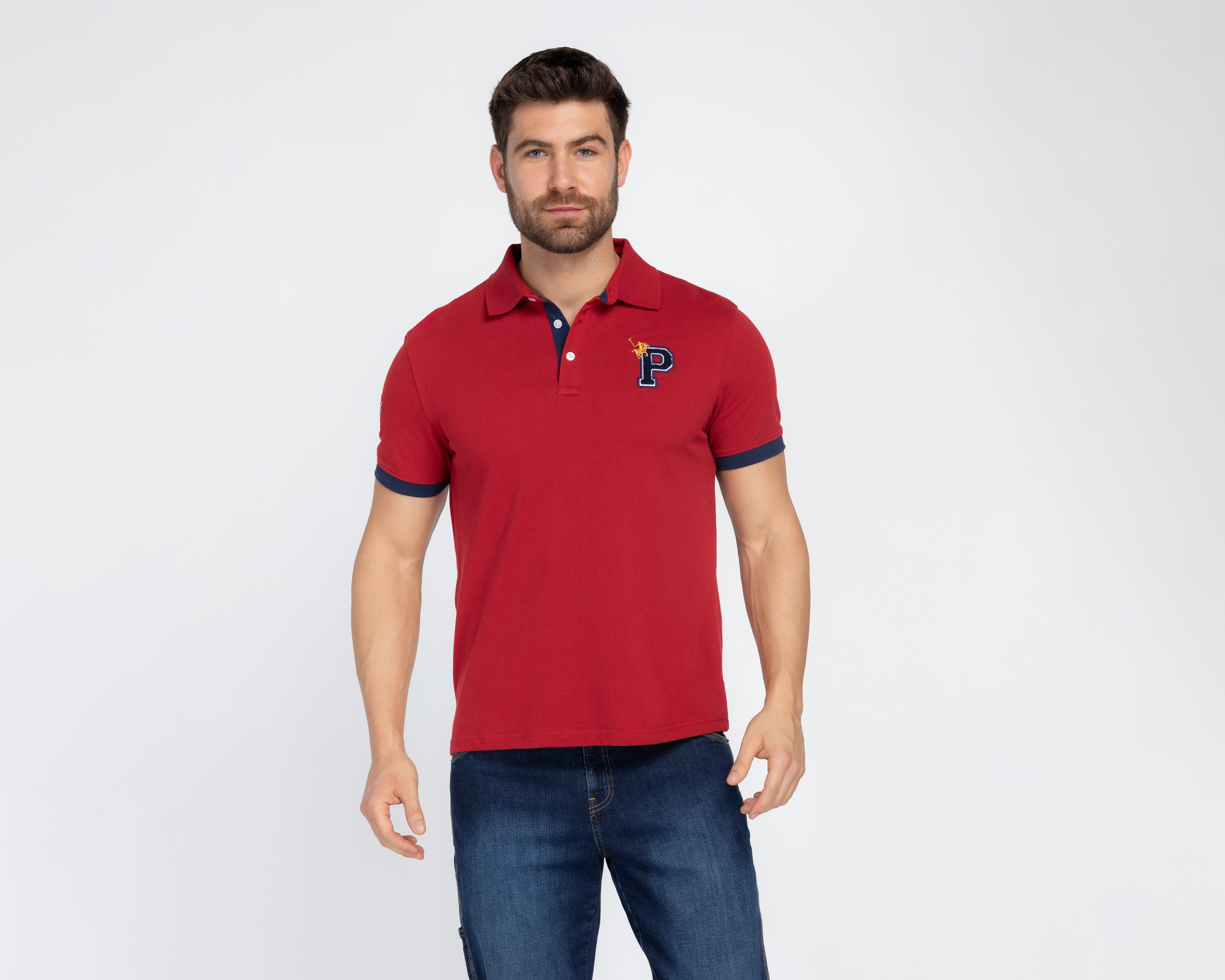 Foto 2 pulgar | Foto 1 | Playera Polo York Tean Polo Club para Hombre