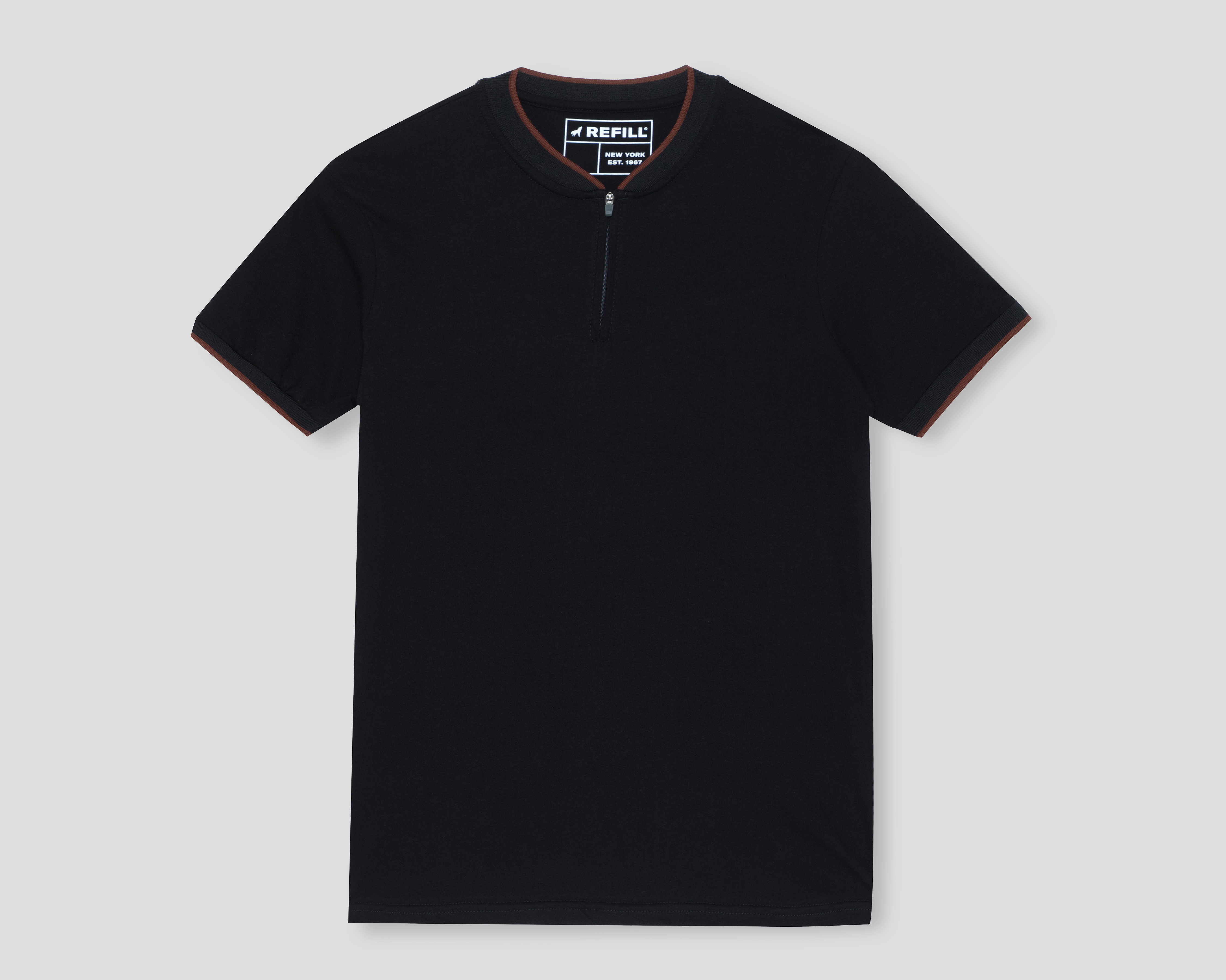 Foto 2 pulgar | Foto 1 | Playera Polo Refill Cuello Henley para Hombre