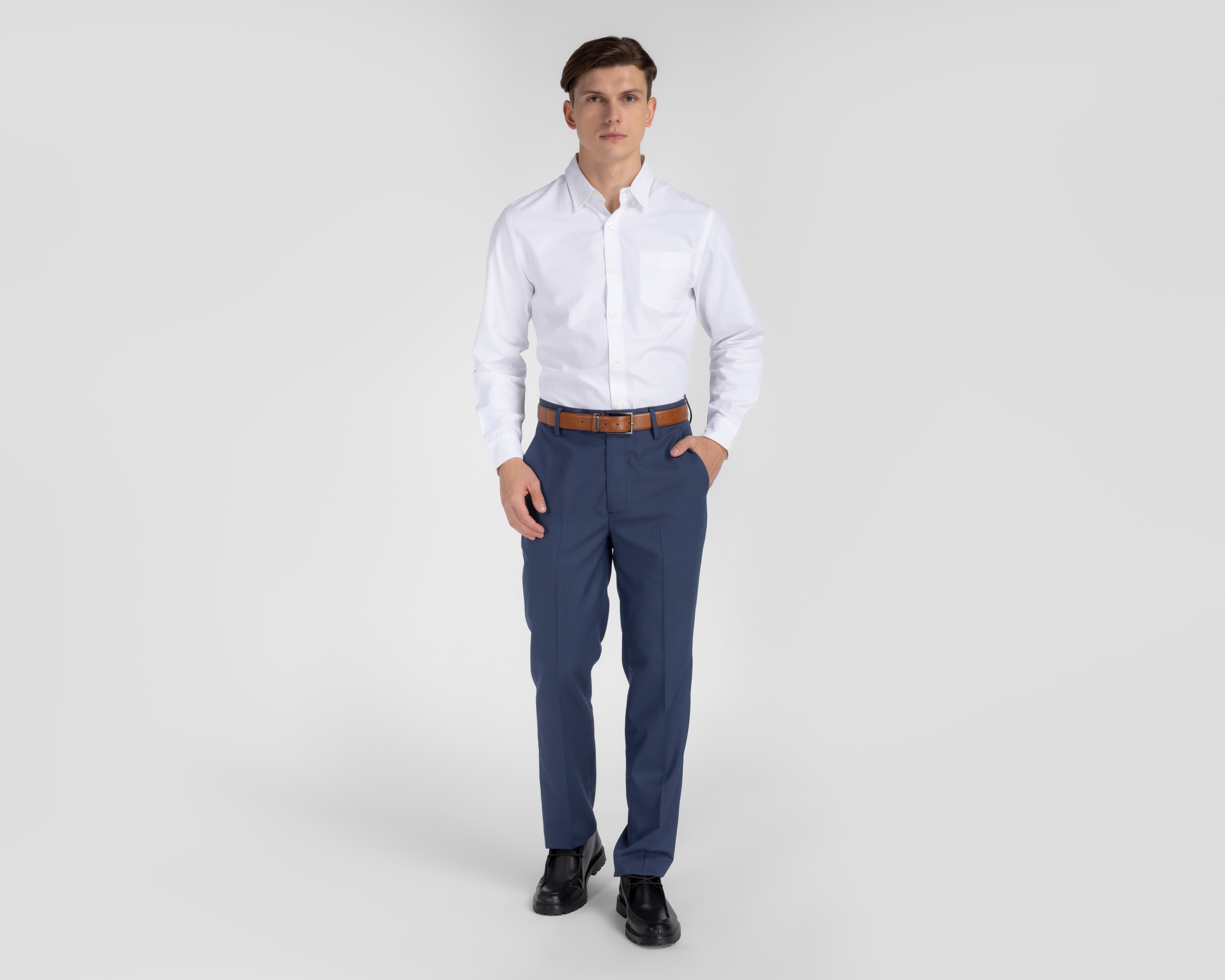 Foto 2 | Foto 2 | Pantalón de Vestir Wall Street Azul para Hombre