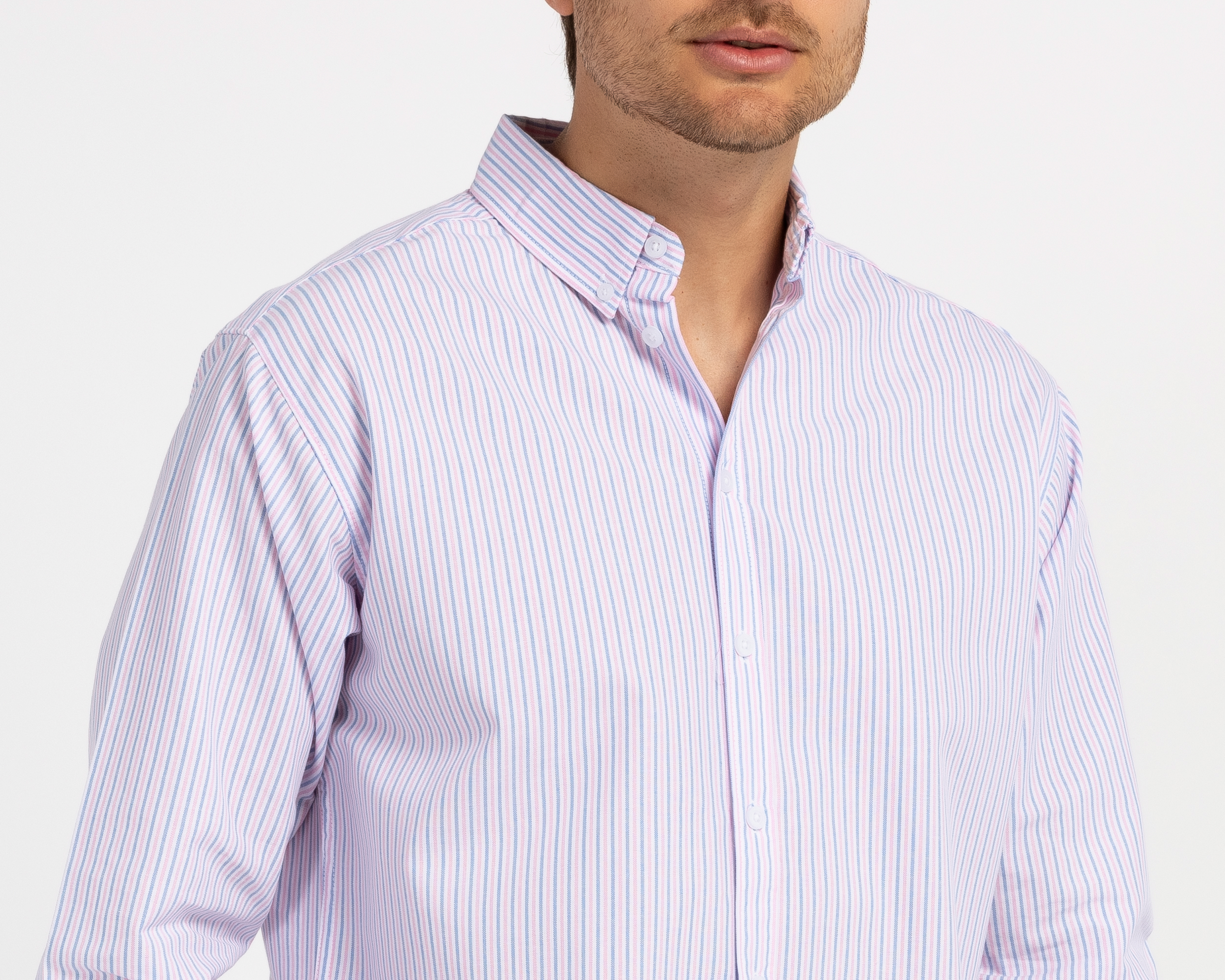 Foto 3 | Foto 3 | Camisa de Vestir Porto Sur Regular Fit a Rayas para Hombre