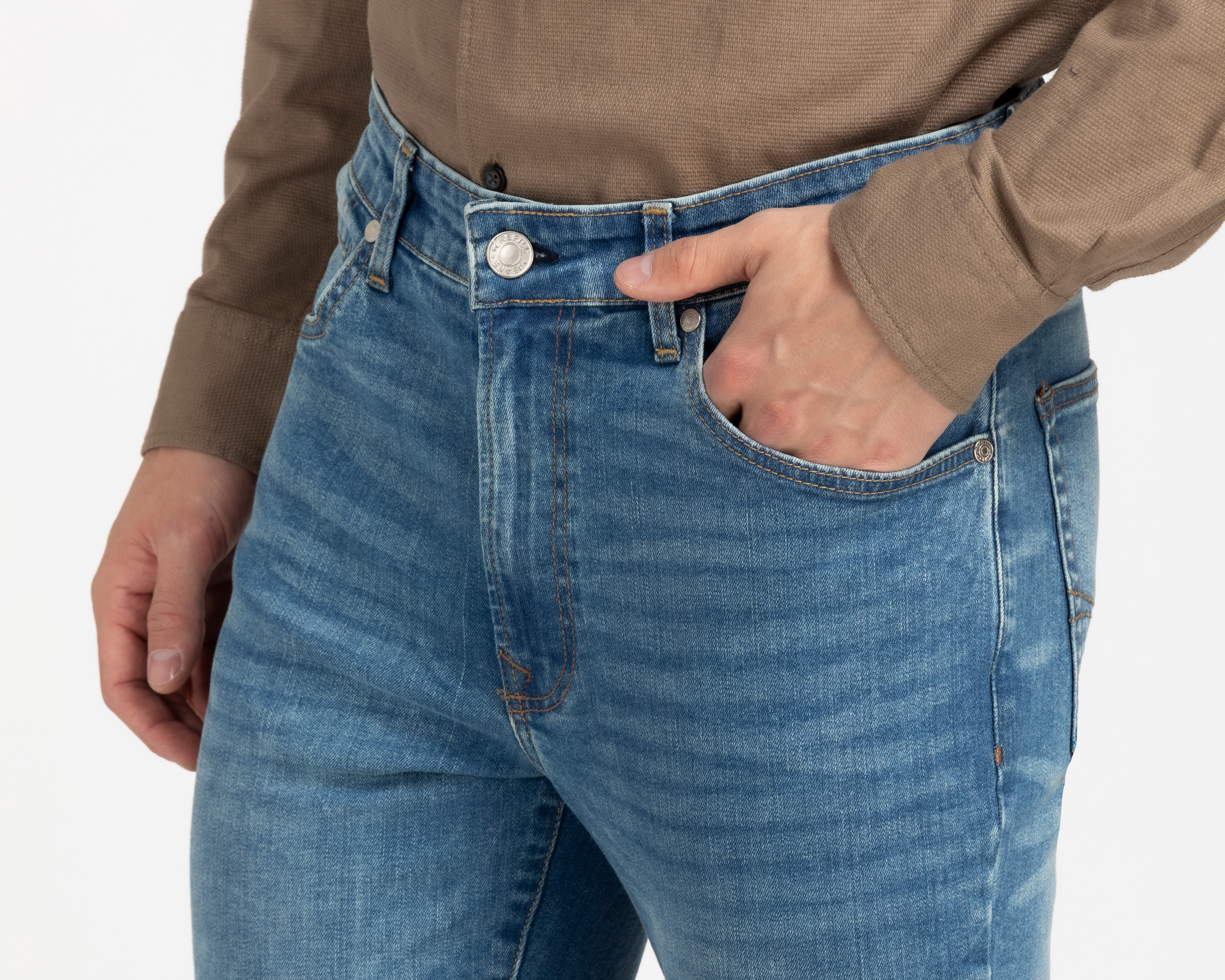 Foto 5 pulgar | Foto 4 | Jeans Slim Refill para Hombre