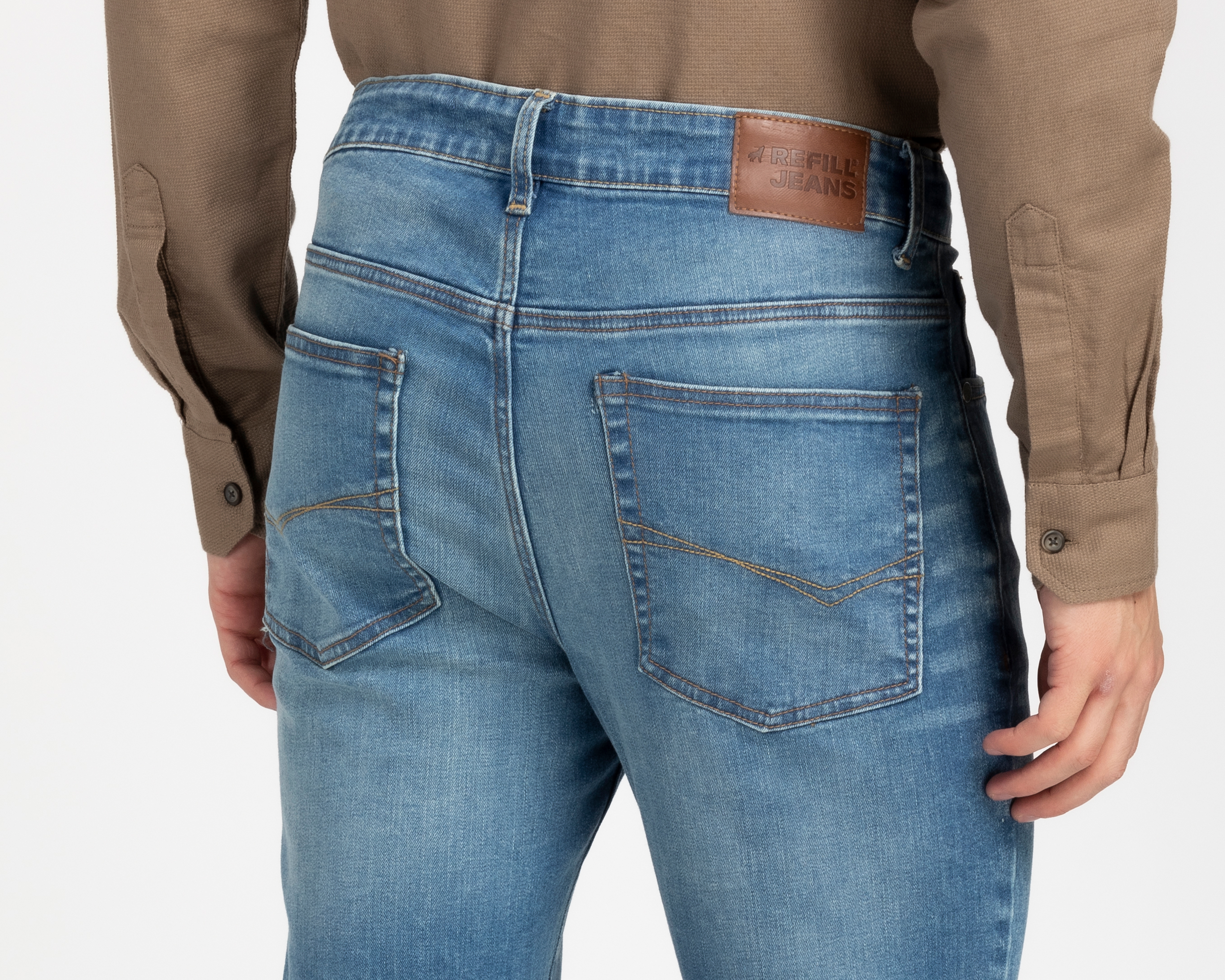 Foto 6 pulgar | Foto 5 | Jeans Slim Refill para Hombre