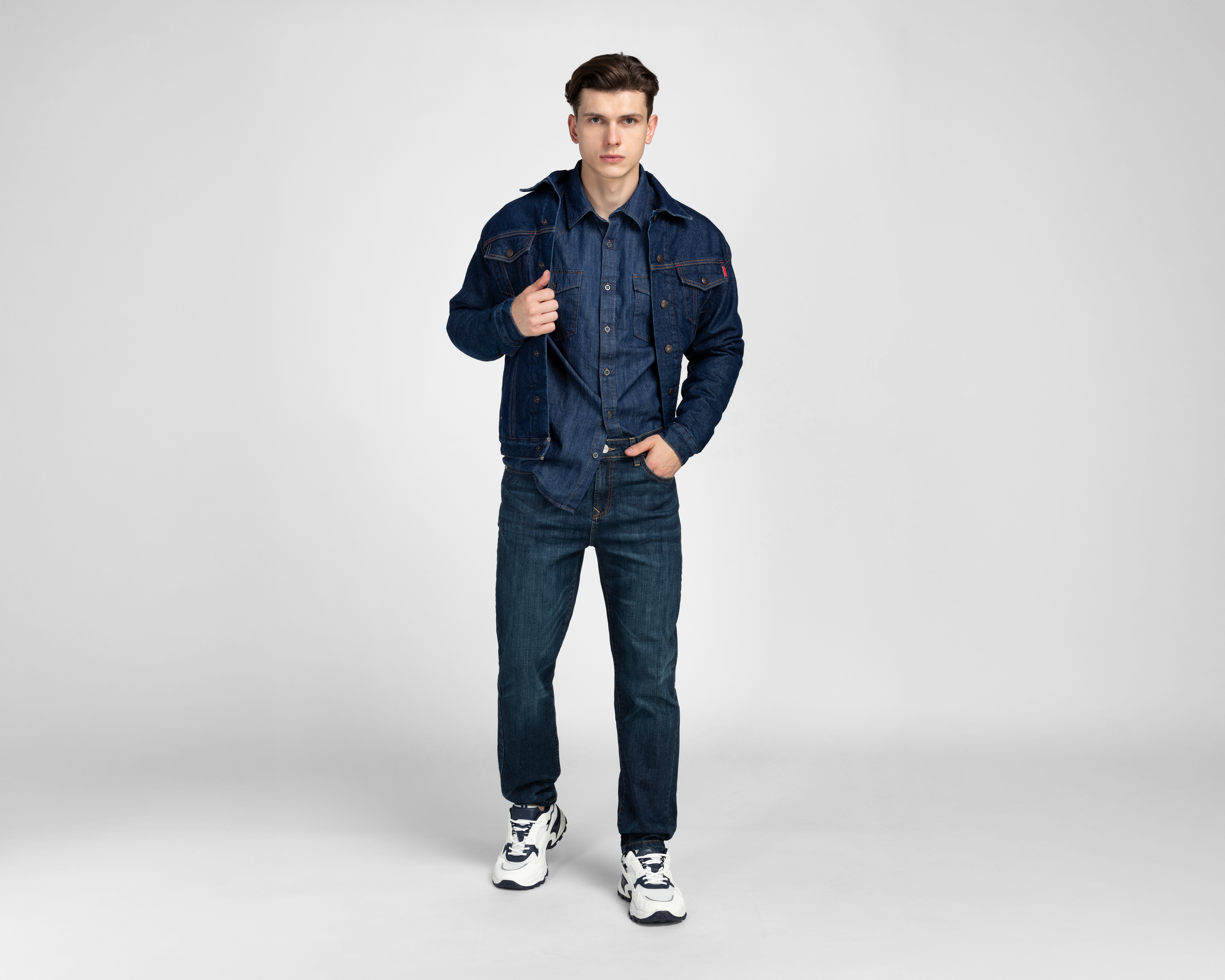 Foto 3 pulgar | Foto 2 | Jeans Slim Refill para Hombre