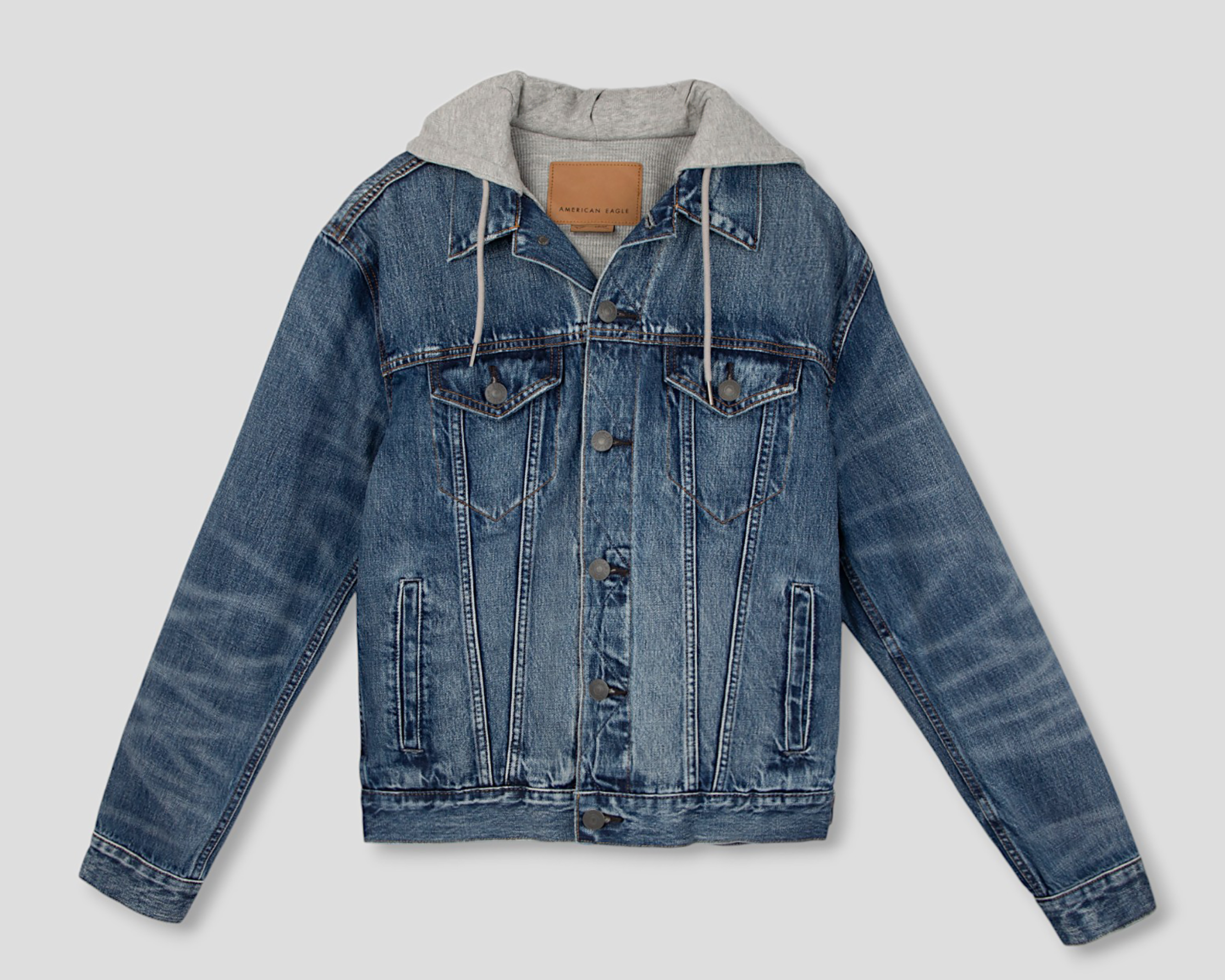 Foto 1 | Foto 1 | Chamarra American Eagle Trucker de Mezclilla