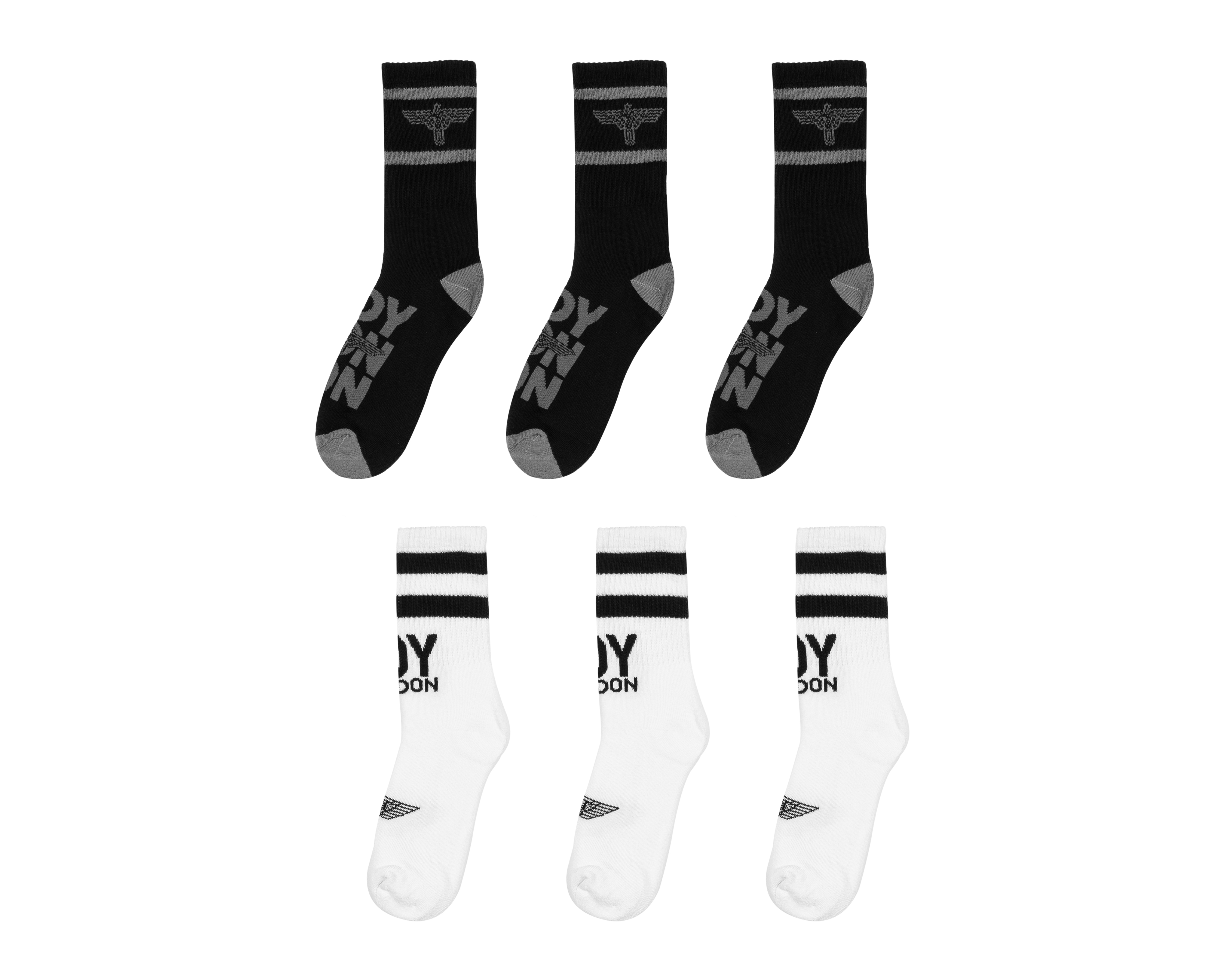 Foto 2 pulgar | Foto 1 | Calcetas Deportivas Boy London para Hombre 6 Pares