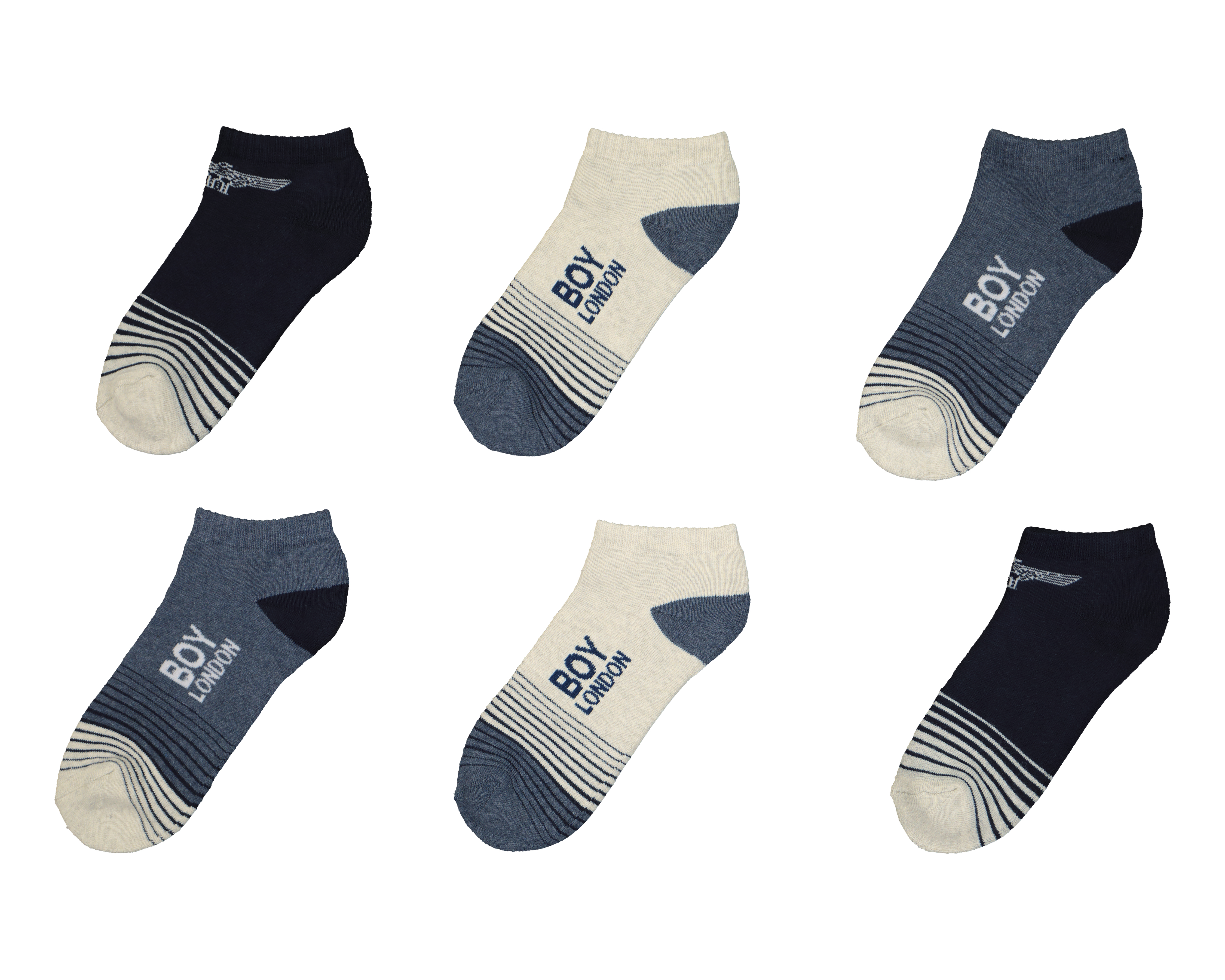 Foto 2 pulgar | Foto 1 | Calcetas Deportivas Boy London para Hombre 6 Pares