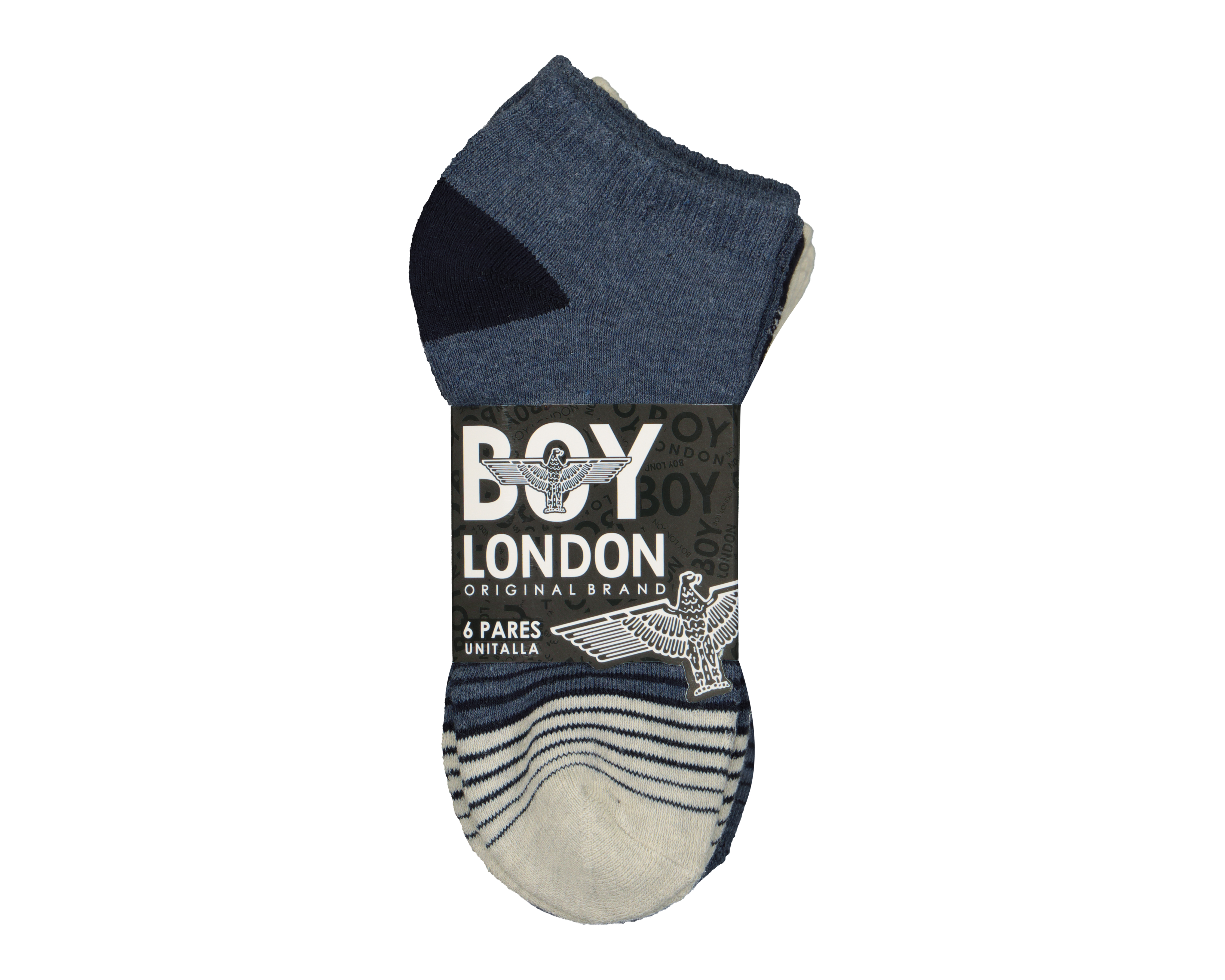 Foto 4 pulgar | Foto 3 | Calcetas Deportivas Boy London para Hombre 6 Pares