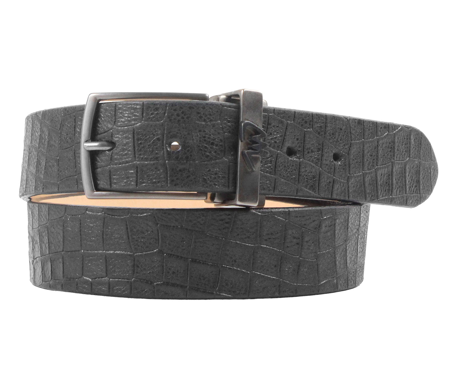 Foto 2 | Foto 2 | Cinturón de Piel para Hombre Michel Domit Negro