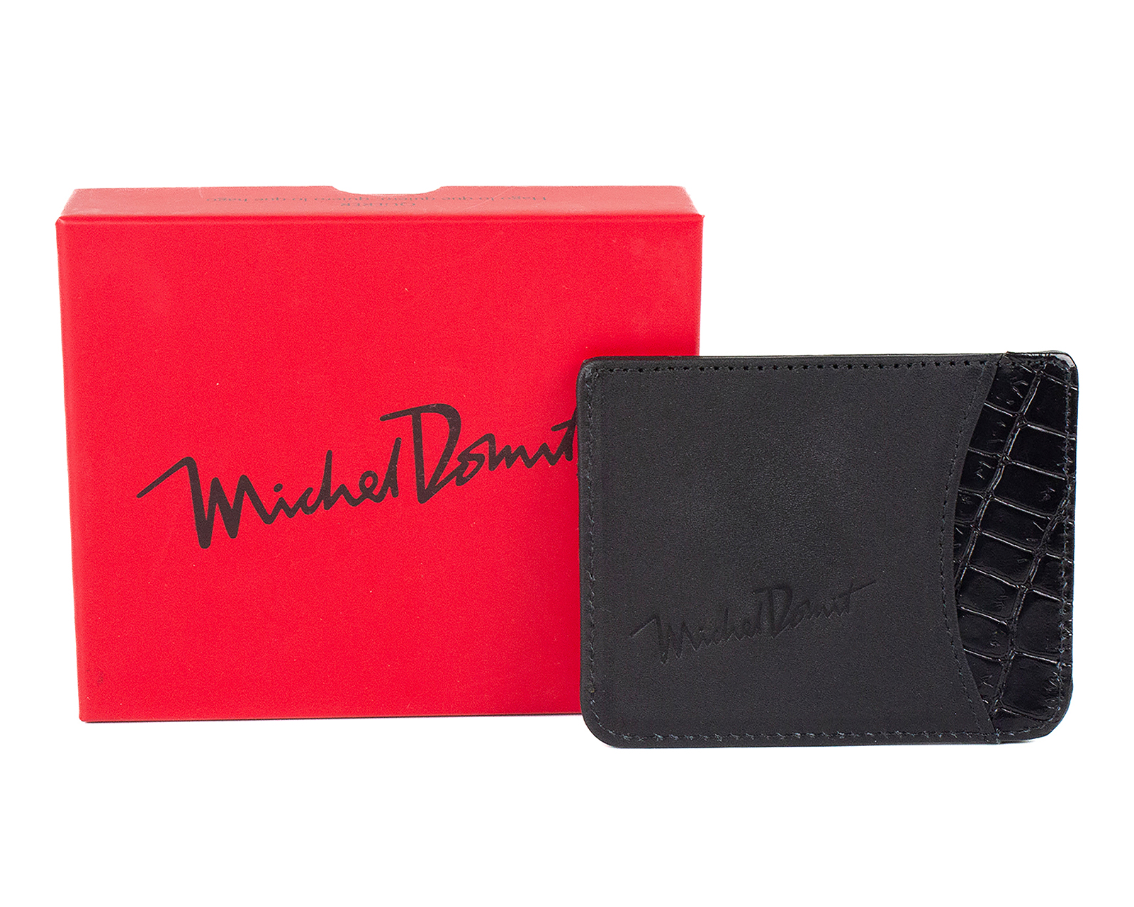 Tarjetero de Piel para Hombre Michel Domit Negro