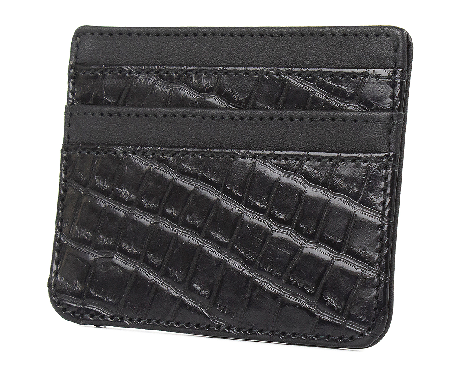 Foto 5 pulgar | Foto 4 | Tarjetero de Piel para Hombre Michel Domit Negro