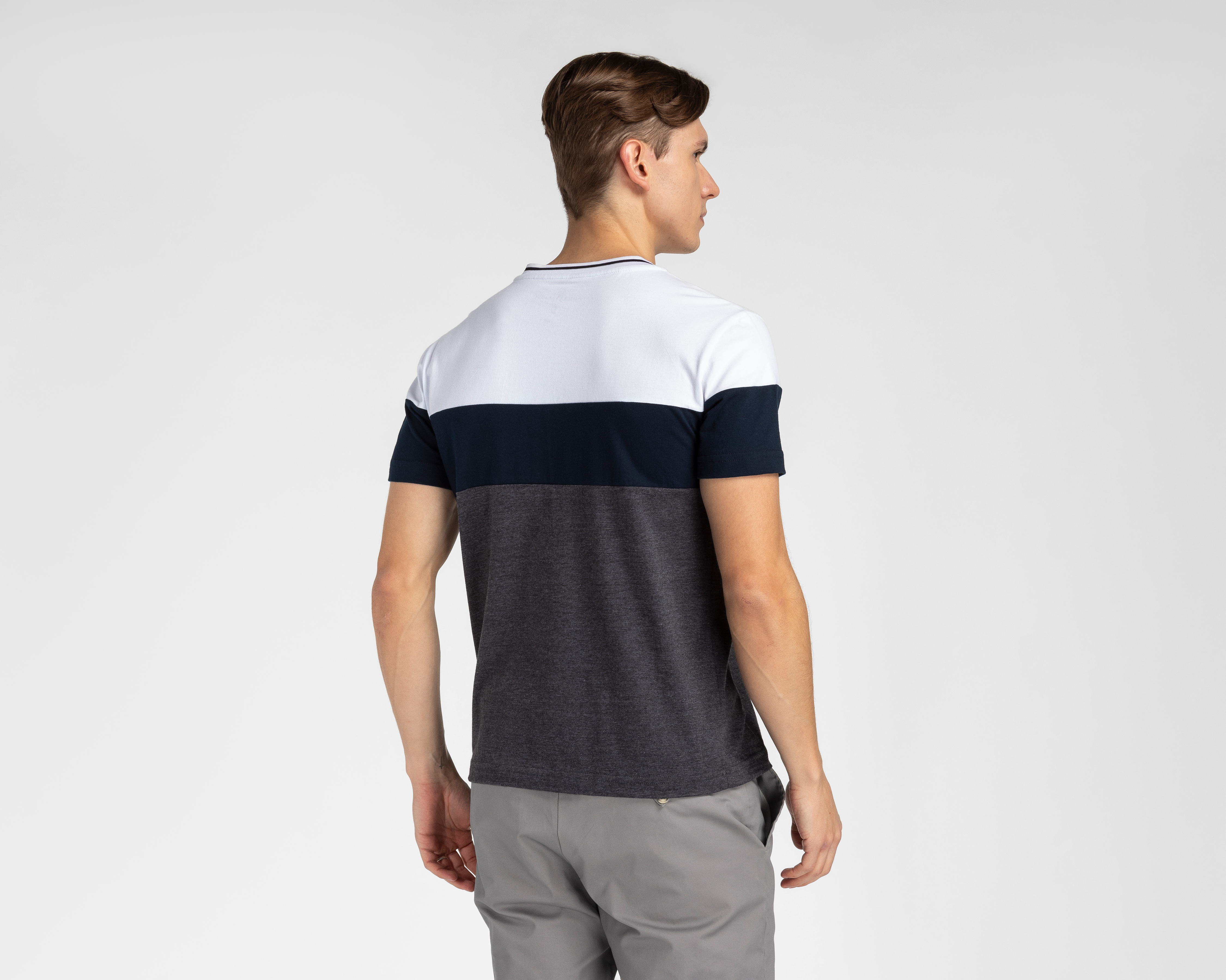 Foto 3 | Foto 3 | Playera Cuello Henley York Team Polo Club Gris para Hombre