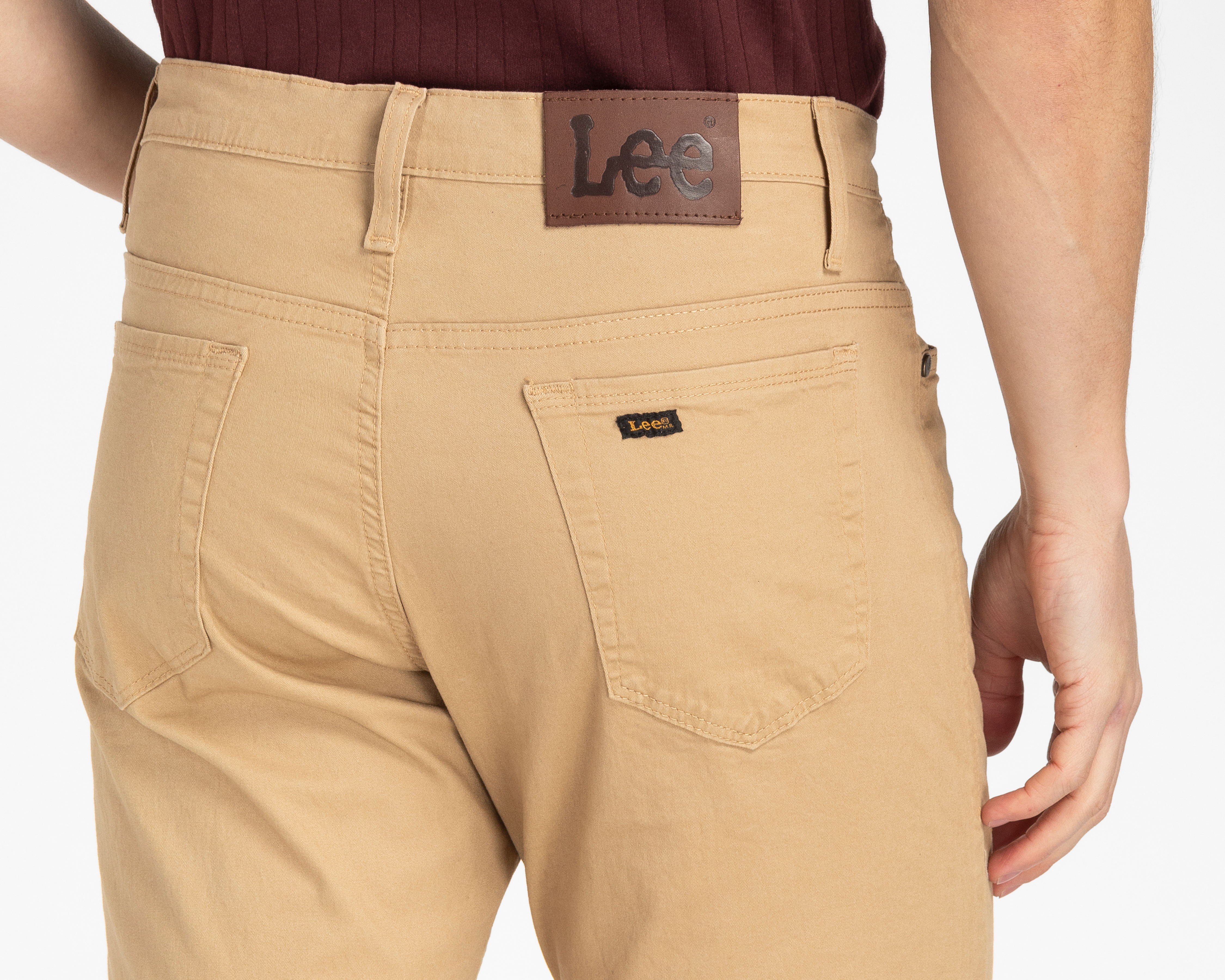 Foto 6 pulgar | Foto 5 | Pantalón de Gabardina Lee Camel para Hombre
