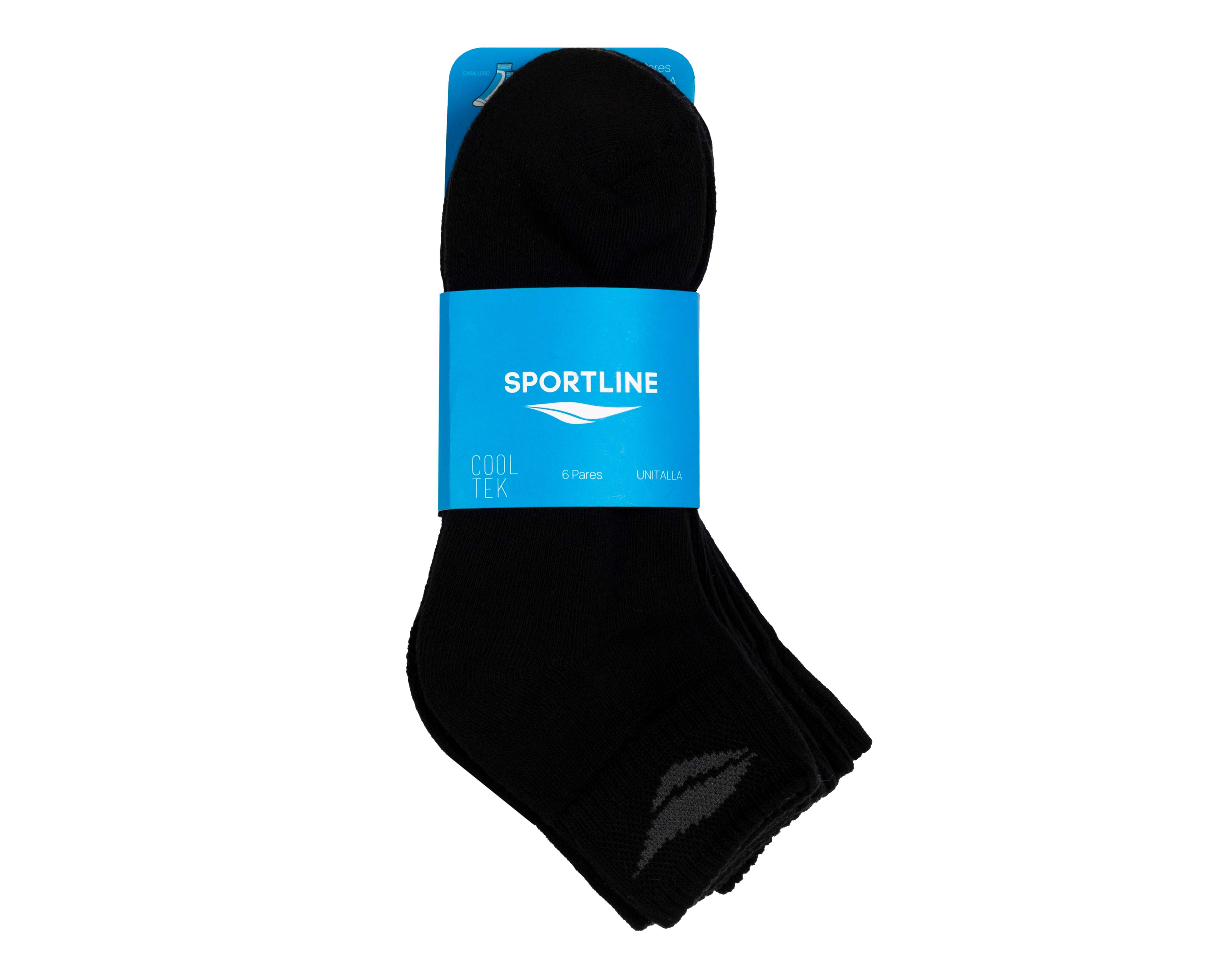 Foto 4 pulgar | Foto 3 | Calcetas Deportivas Sportline Cooltek para Hombre 6 Pares