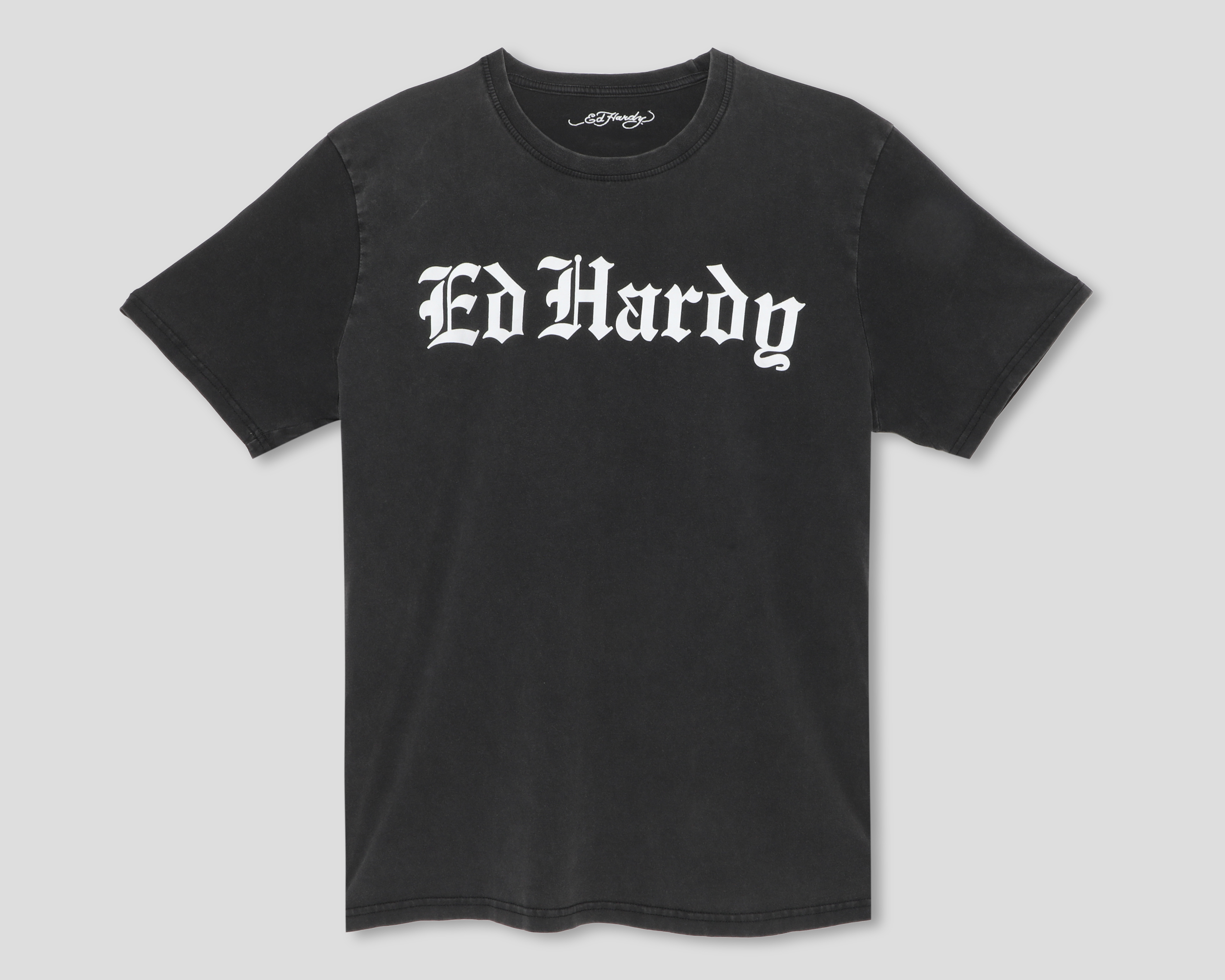 Foto 2 pulgar | Foto 1 | Playera Cuello Redondo Gris Ed Hardy para Hombre