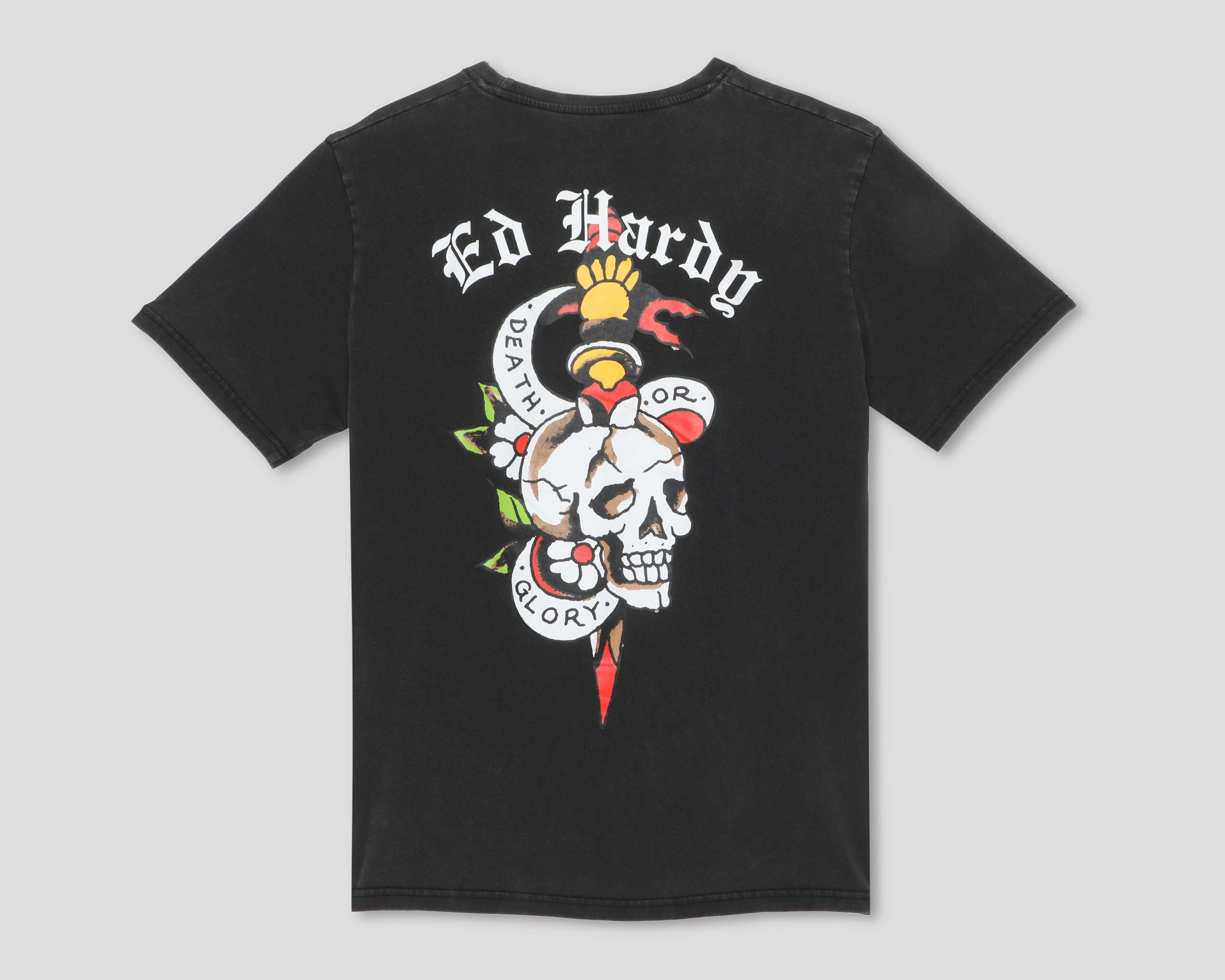 Foto 2 | Foto 2 | Playera Cuello Redondo Gris Ed Hardy para Hombre