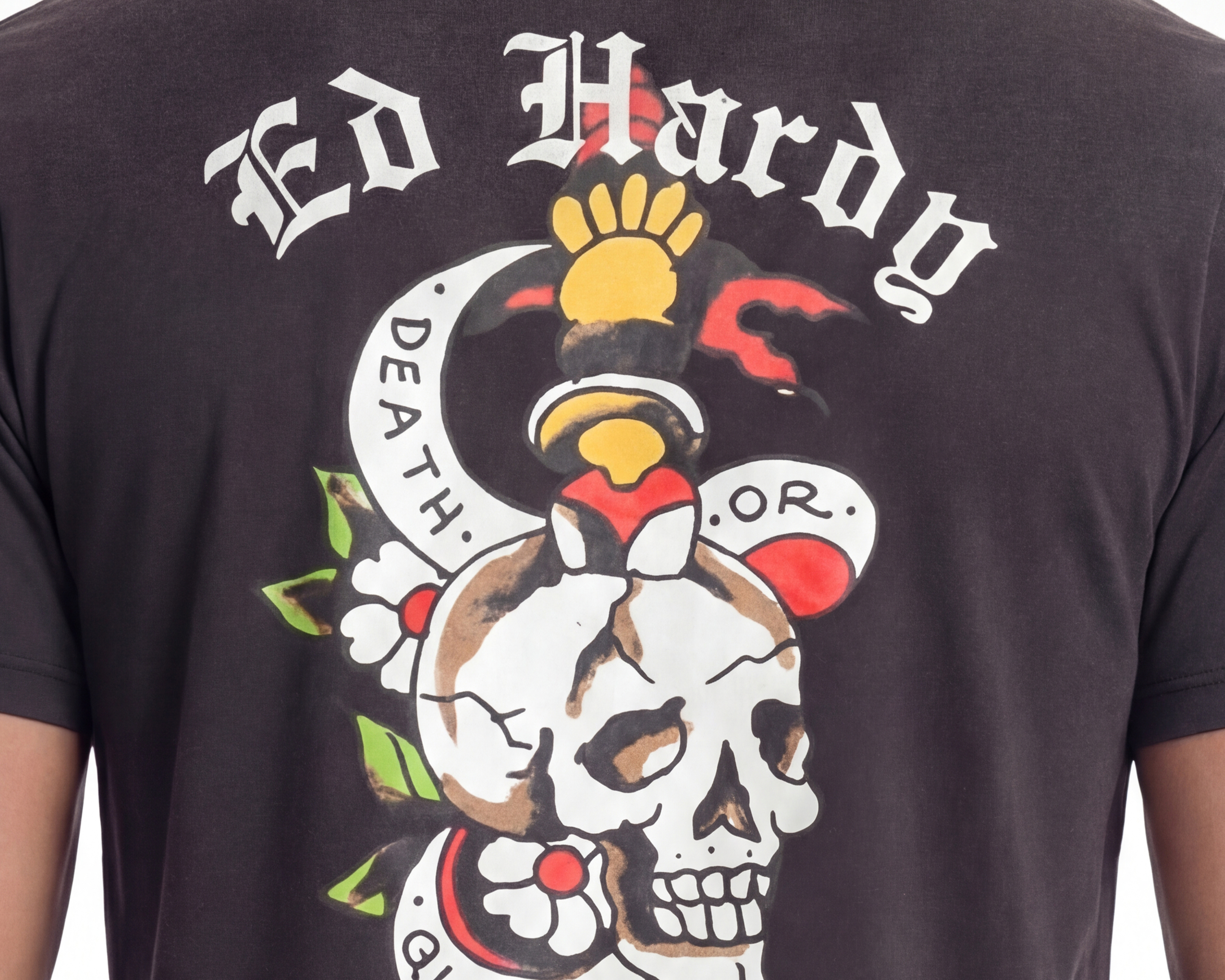 Foto 4 | Foto 4 | Playera Cuello Redondo Gris Ed Hardy para Hombre
