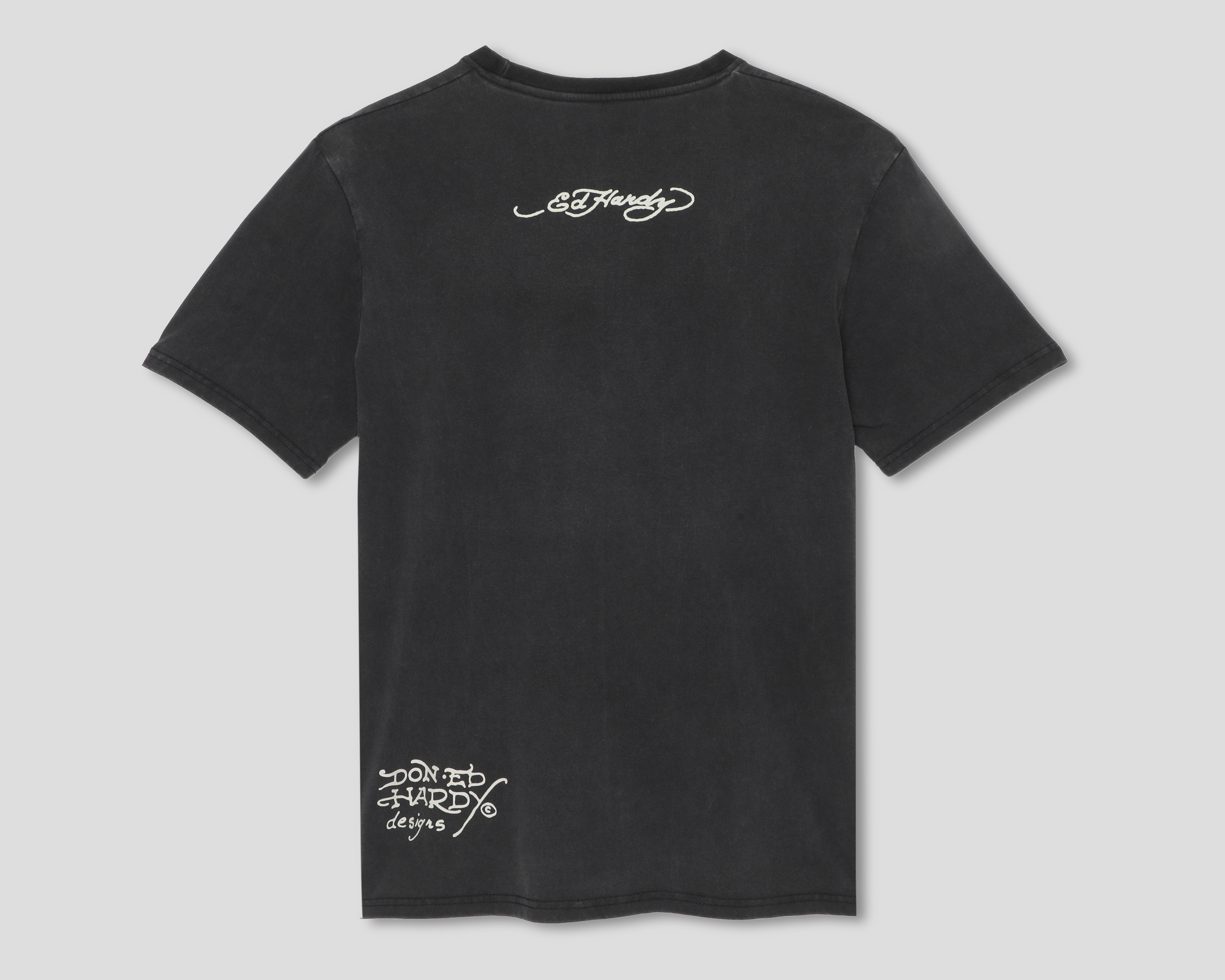 Foto 3 pulgar | Foto 2 | Playera Cuello Redondo Gris Ed Hardy para Hombre