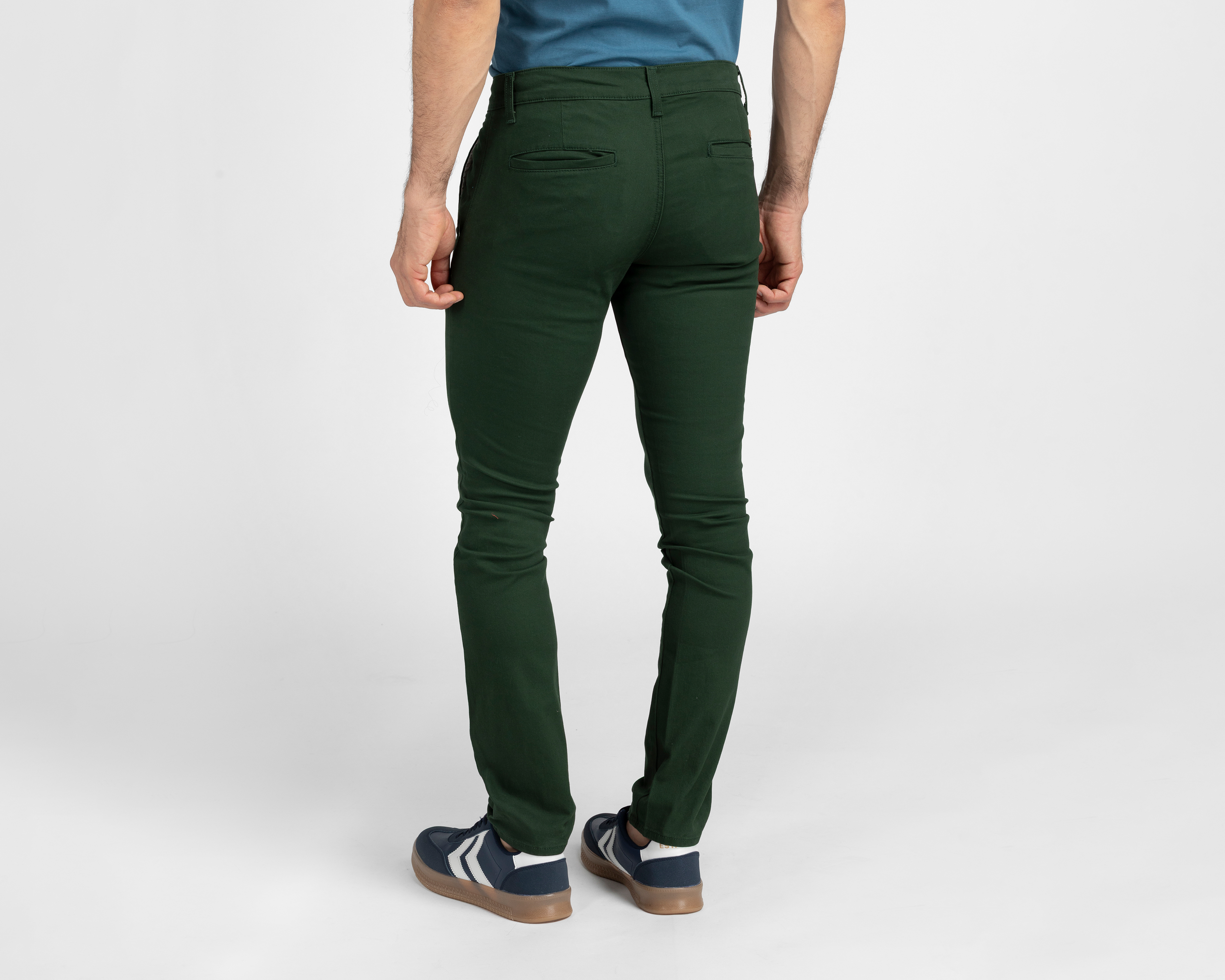Foto 3 pulgar | Foto 2 | Pantalón de Gabardina Oggi Verde para Hombre
