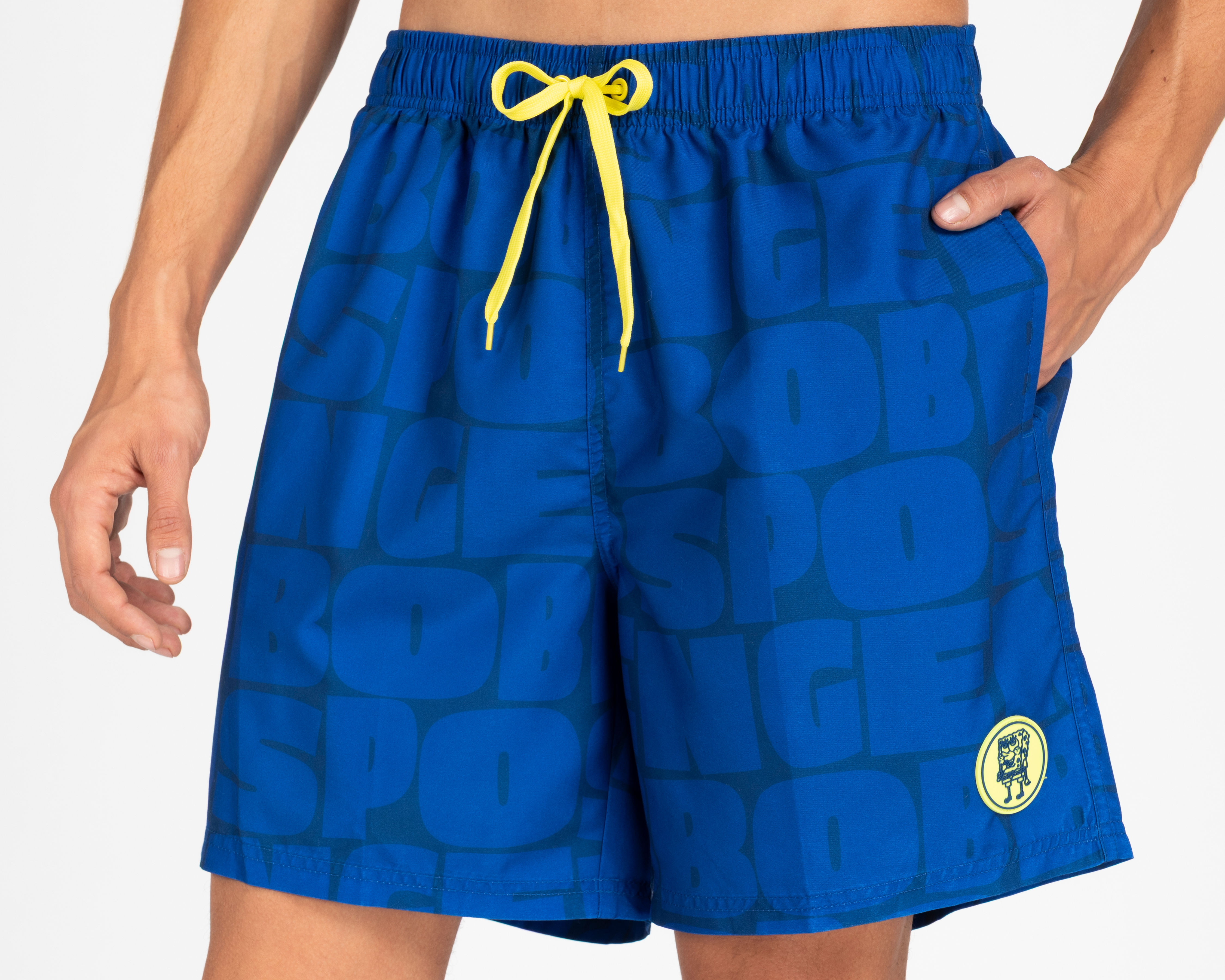 Foto 3 | Foto 3 | Traje de Baño Bob Esponja Azul para Hombre