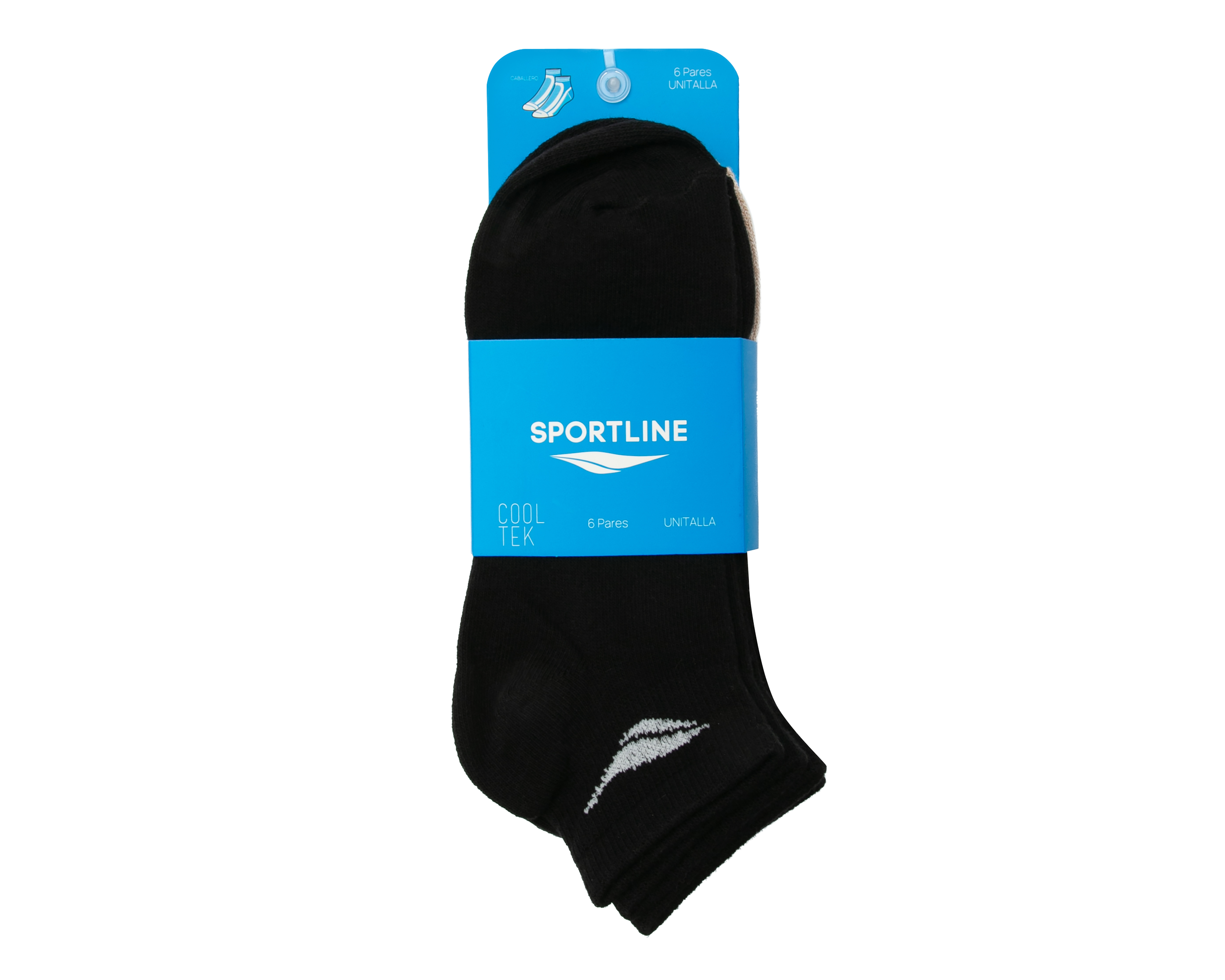 Foto 4 pulgar | Foto 3 | Calcetines Deportivos Sportline Cooltek para Hombre 6 Pares