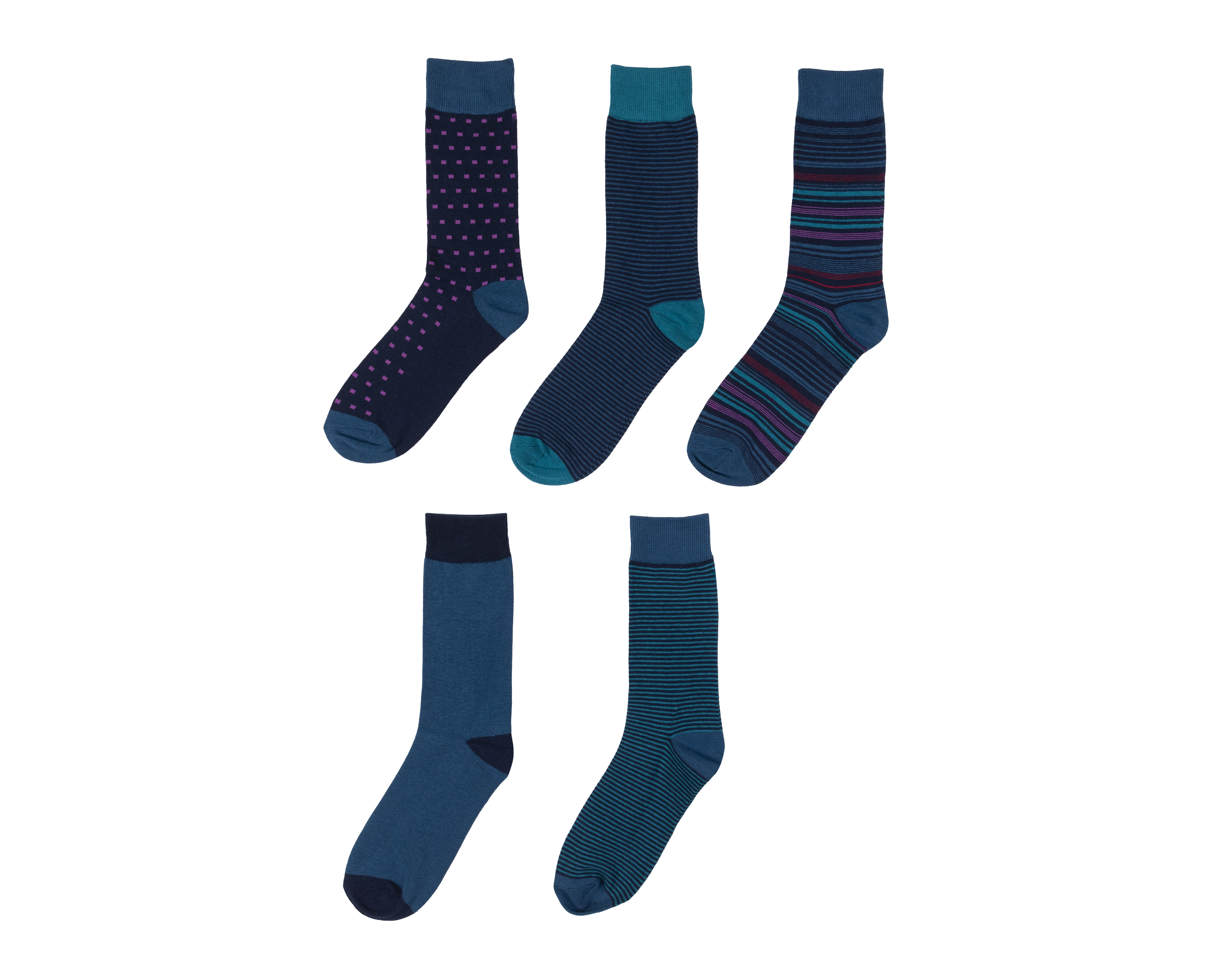 Foto 1 | Foto 1 | Calcetas de Vestir Wall Street para Hombre 5 Pares