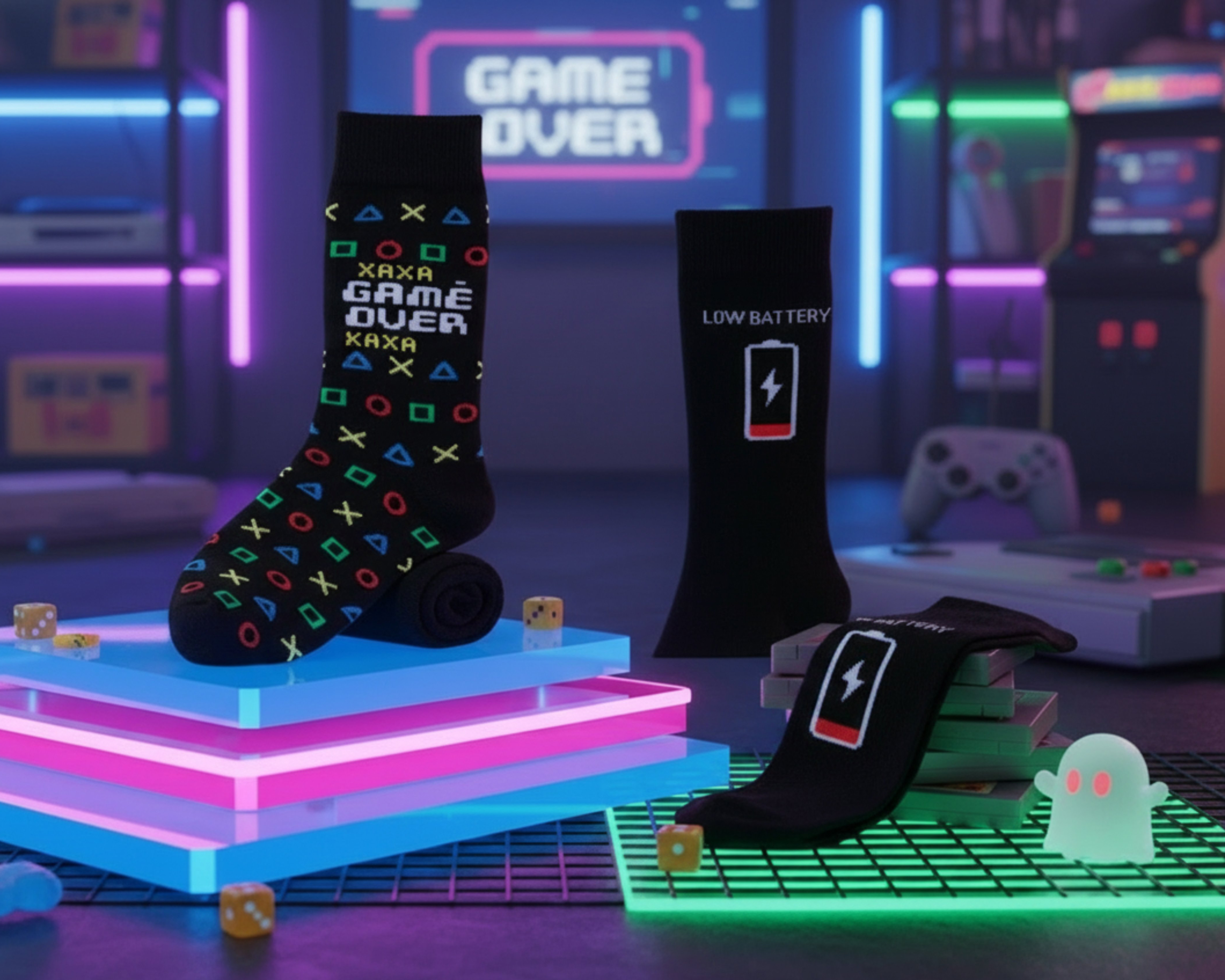 Foto 5 pulgar | Foto 4 | Calcetas Largas Neo*City para Hombre 2 Pares