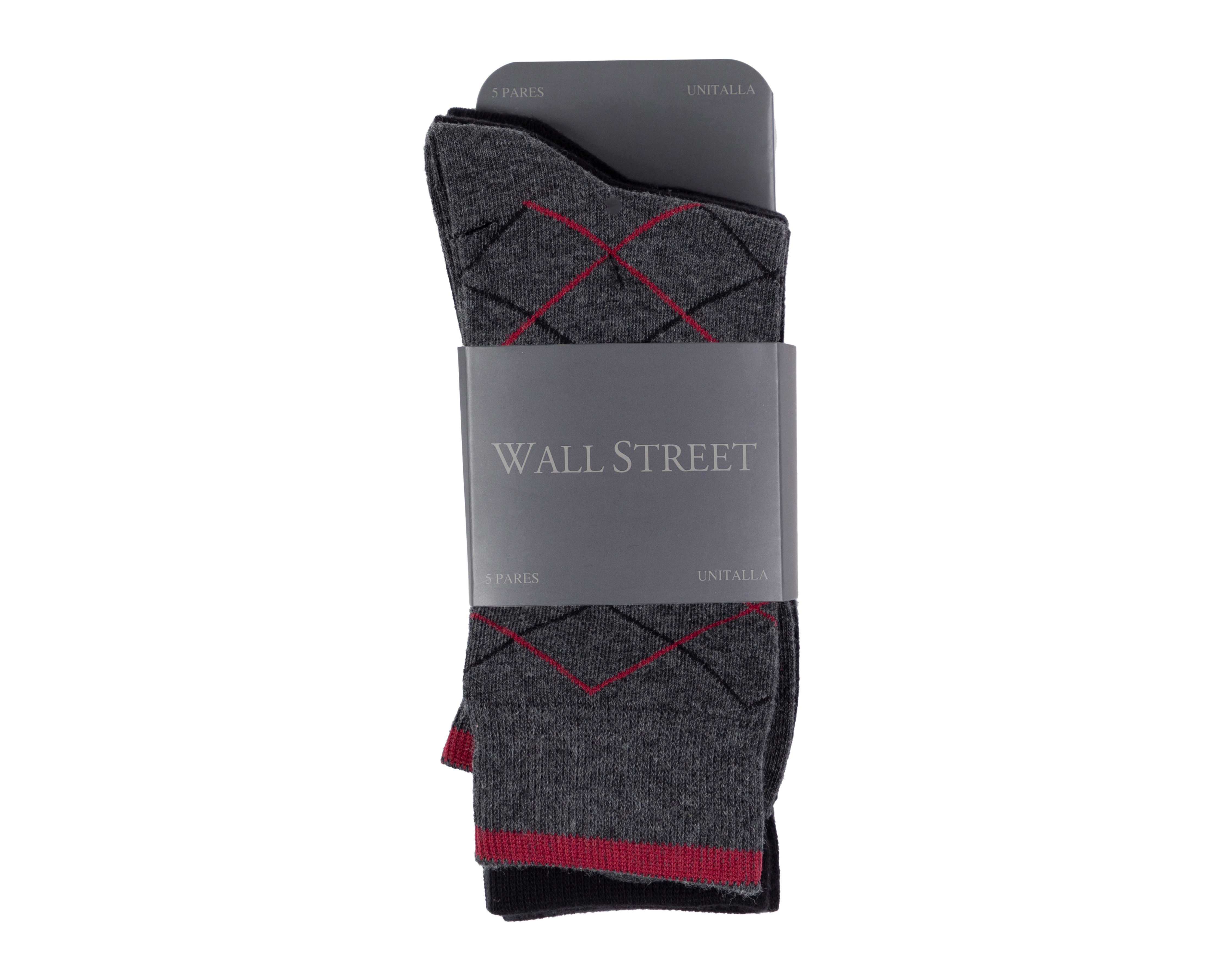 Foto 4 pulgar | Foto 3 | Calcetas de Vestir Wall Street para Hombre 5 Pares