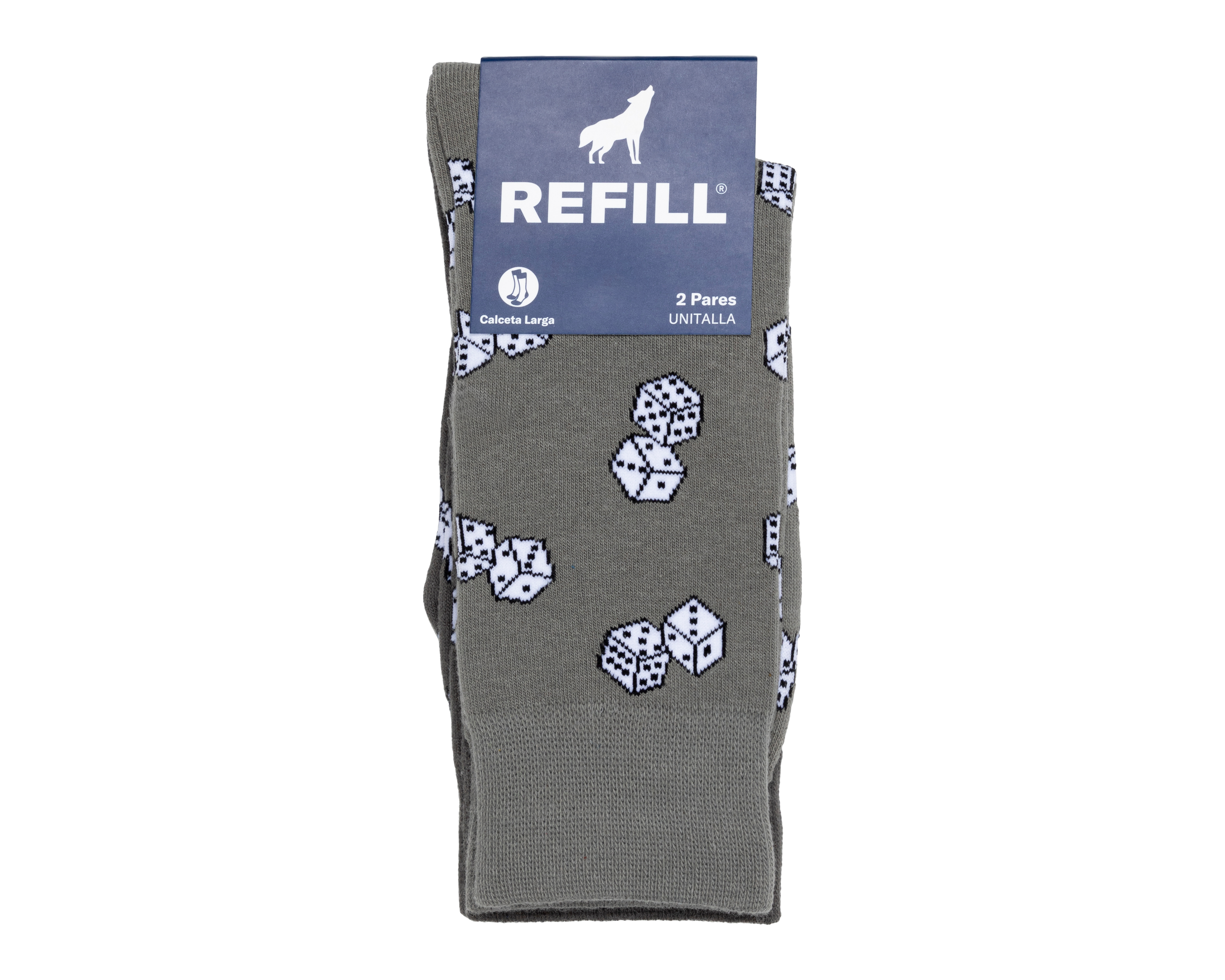 Foto 4 pulgar | Foto 3 | Calcetas Largas Refill para Hombre 2 Pares