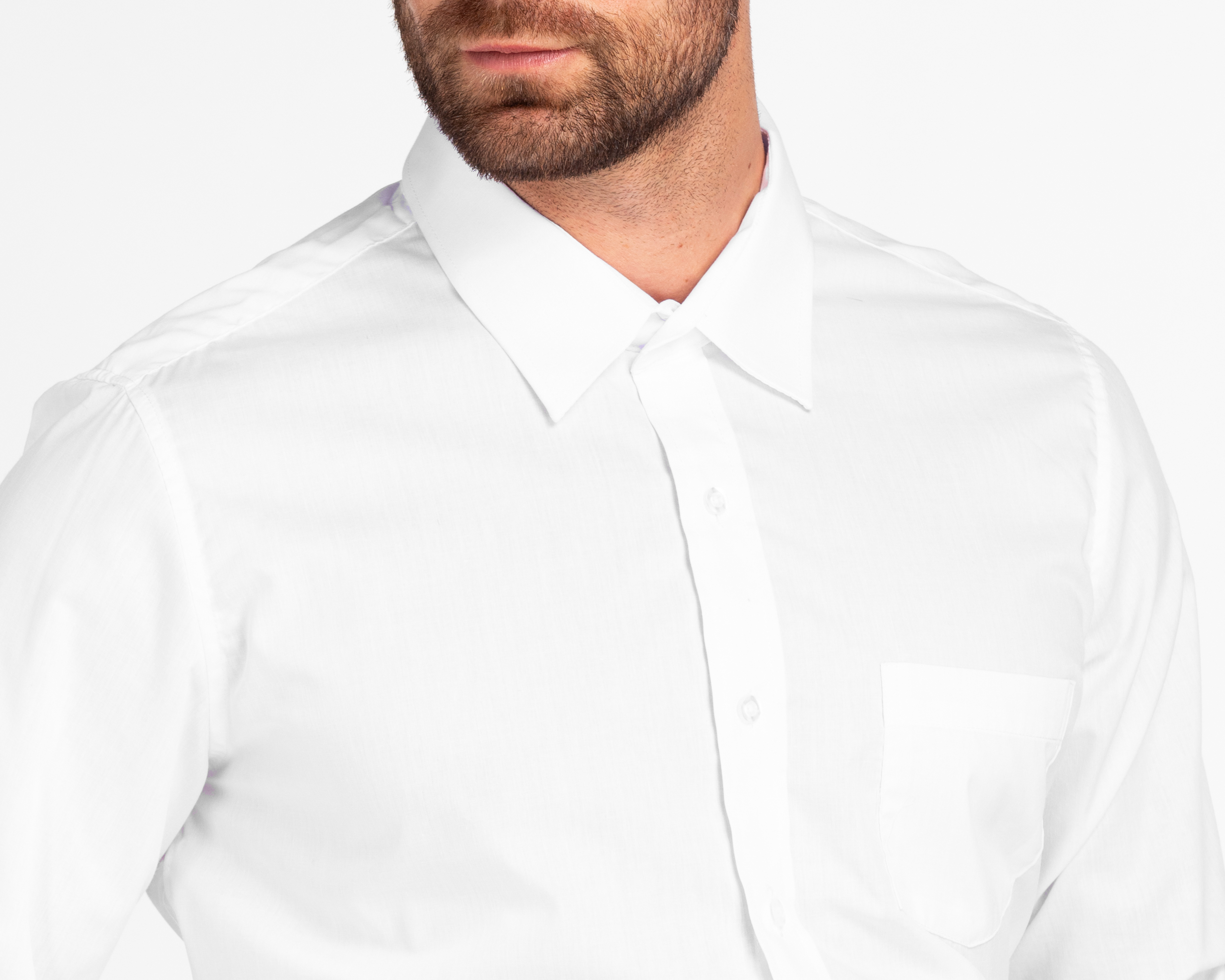 Foto 4 pulgar | Foto 3 | Camisa de Vestir Wall Street Maga Larga Cuello Americano