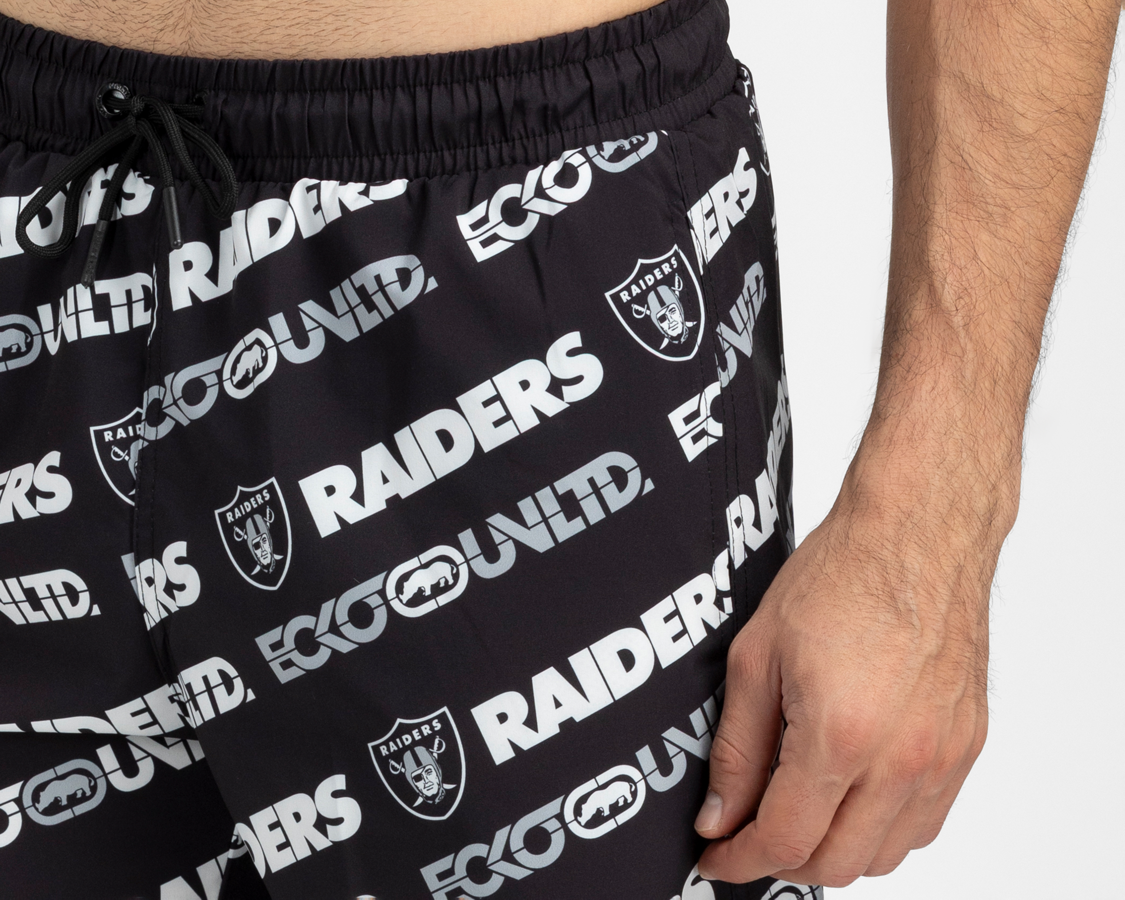 Foto 4 pulgar | Foto 3 | Traje de Baño Ecko Unltd. NFL Las Vegas Raiders con Sandalias para Hombre