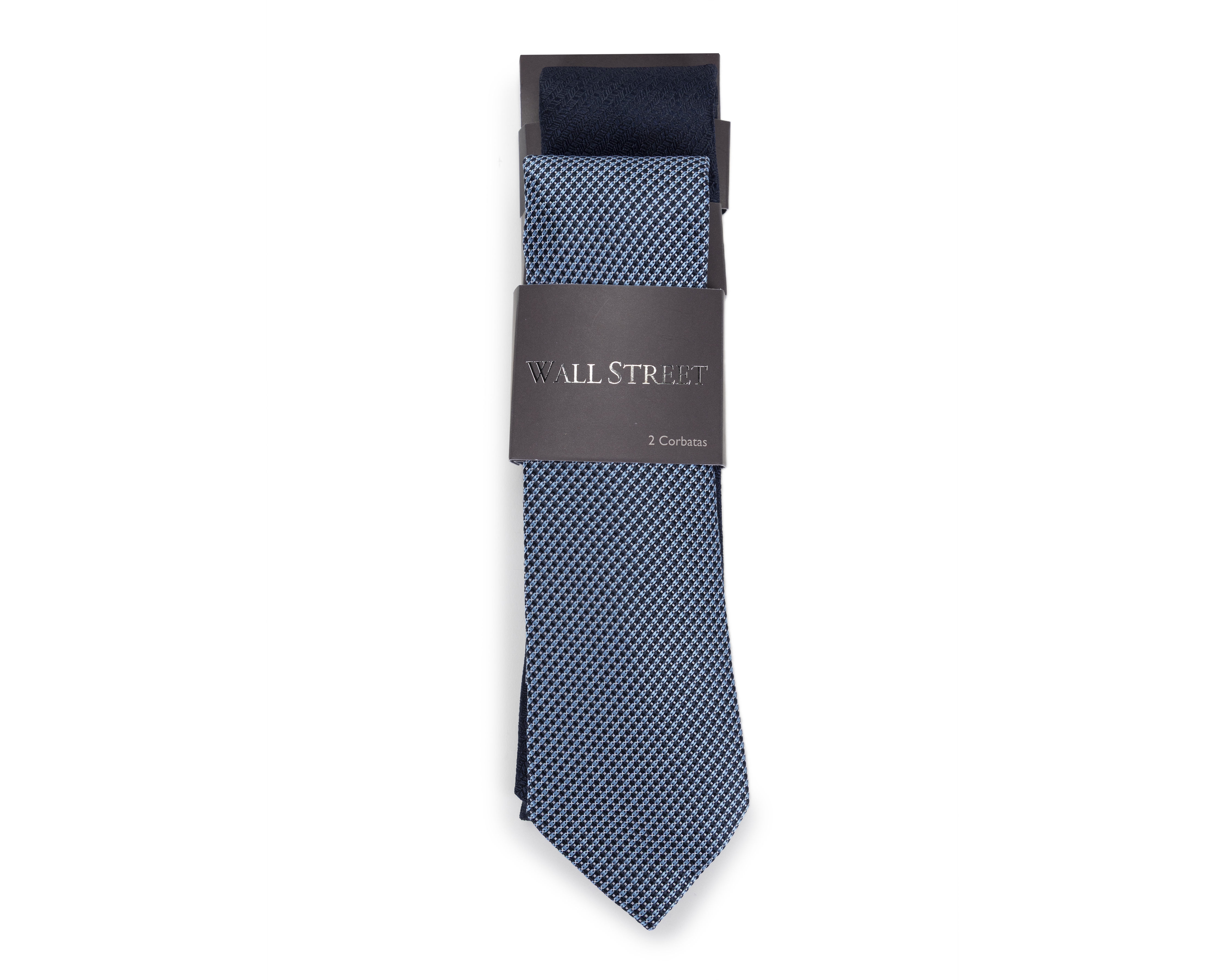 Corbata Estampada Wall Street 2 Piezas