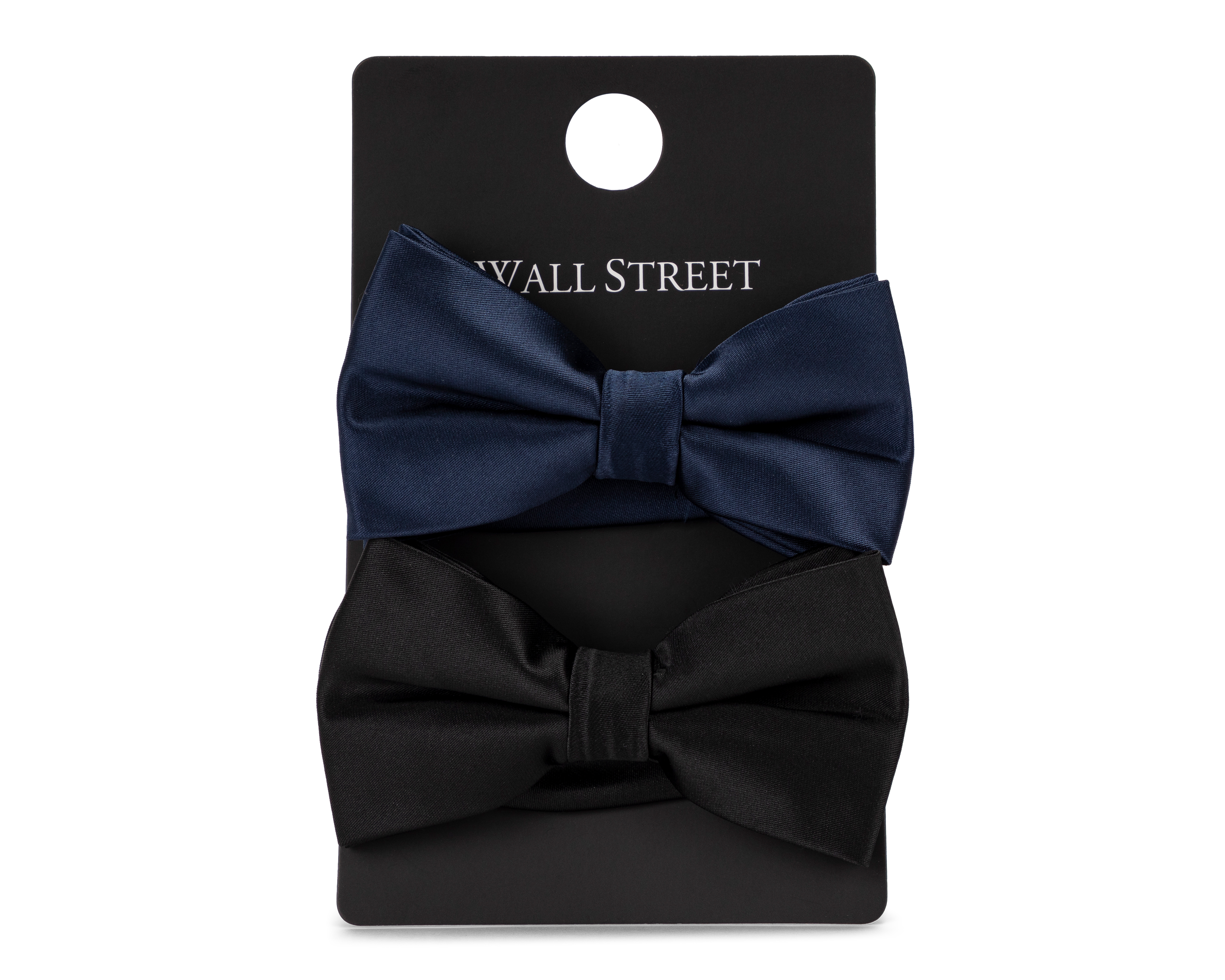 Corbata de Moño Lisa Wall Street 2 Piezas