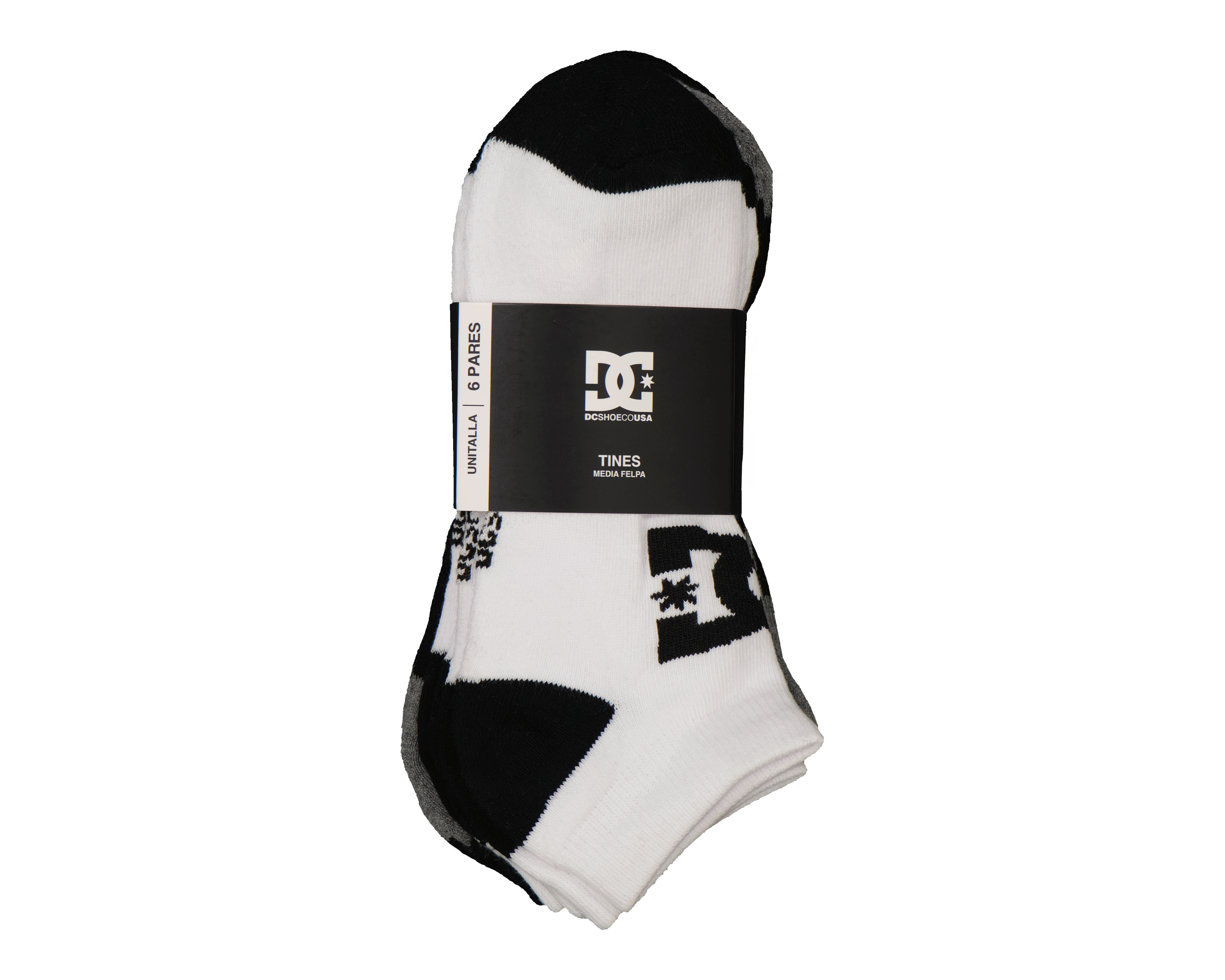 Foto 4 pulgar | Foto 3 | Calcetas Tines DC Shoes para Hombre 6 Pares