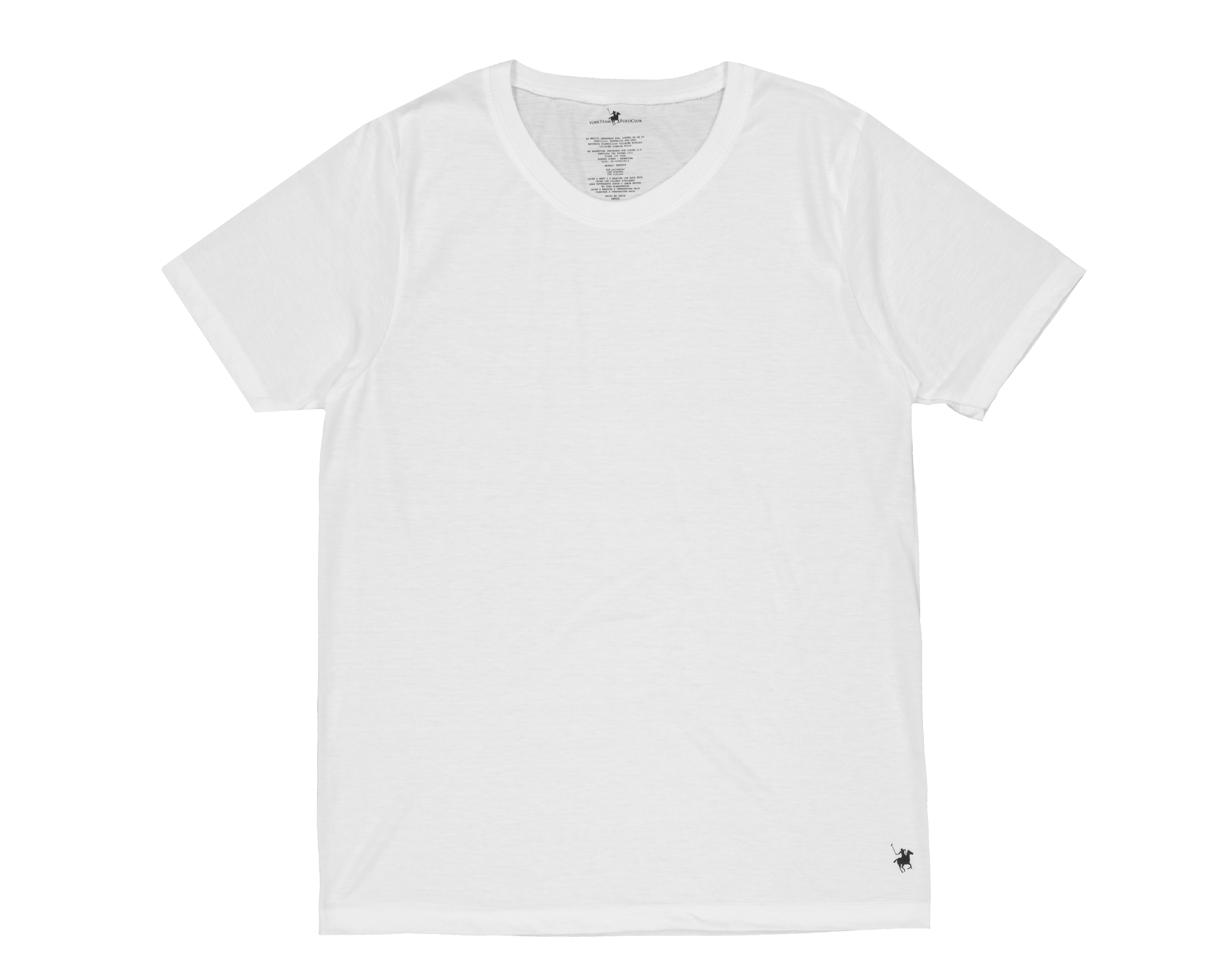 Foto 6 pulgar | Foto 5 | Playera Interior Cuello Redondo York Team Polo Club Blanca para Hombre