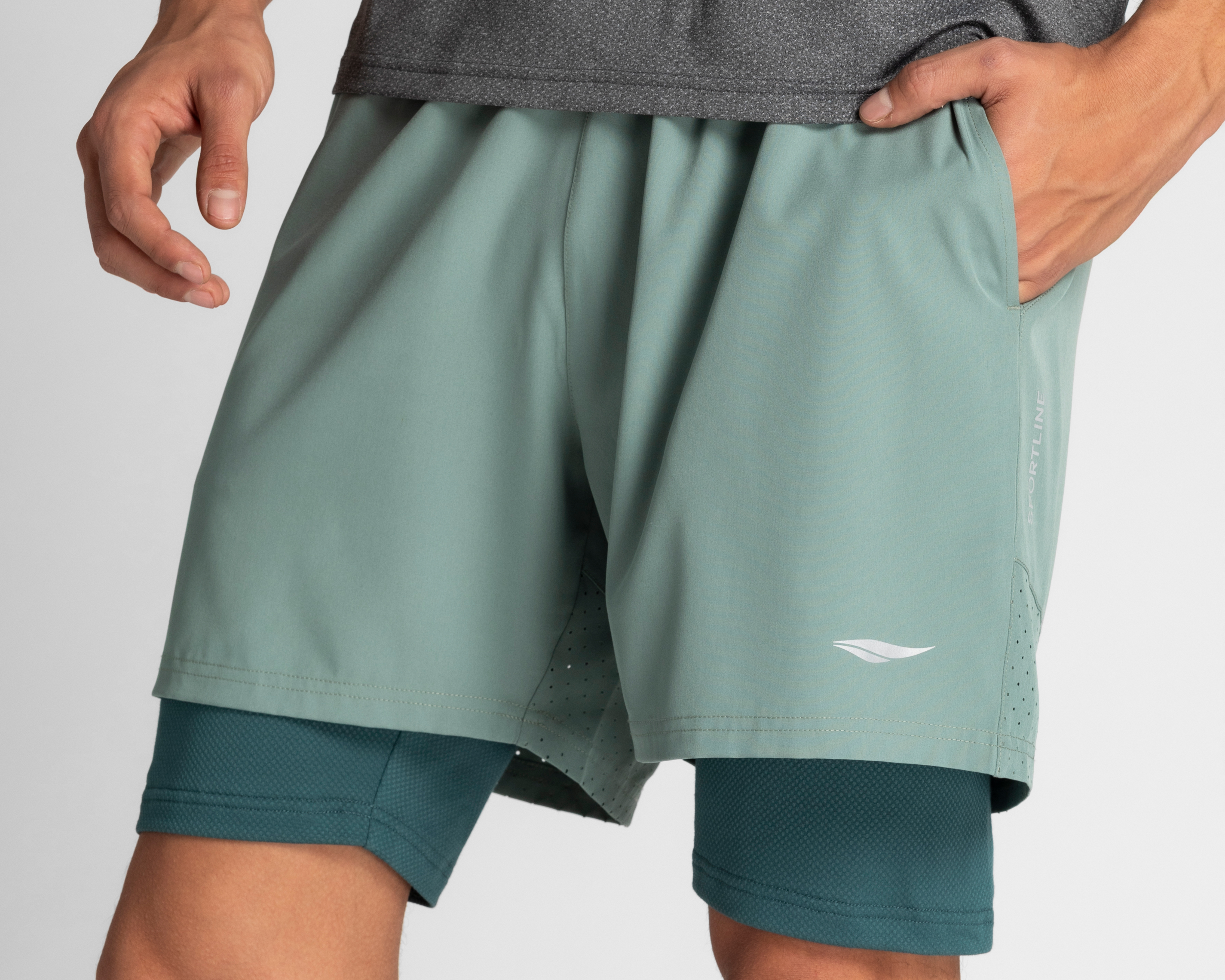 Foto 5 pulgar | Foto 4 | Short de Entrenamiento Sportline para Hombre