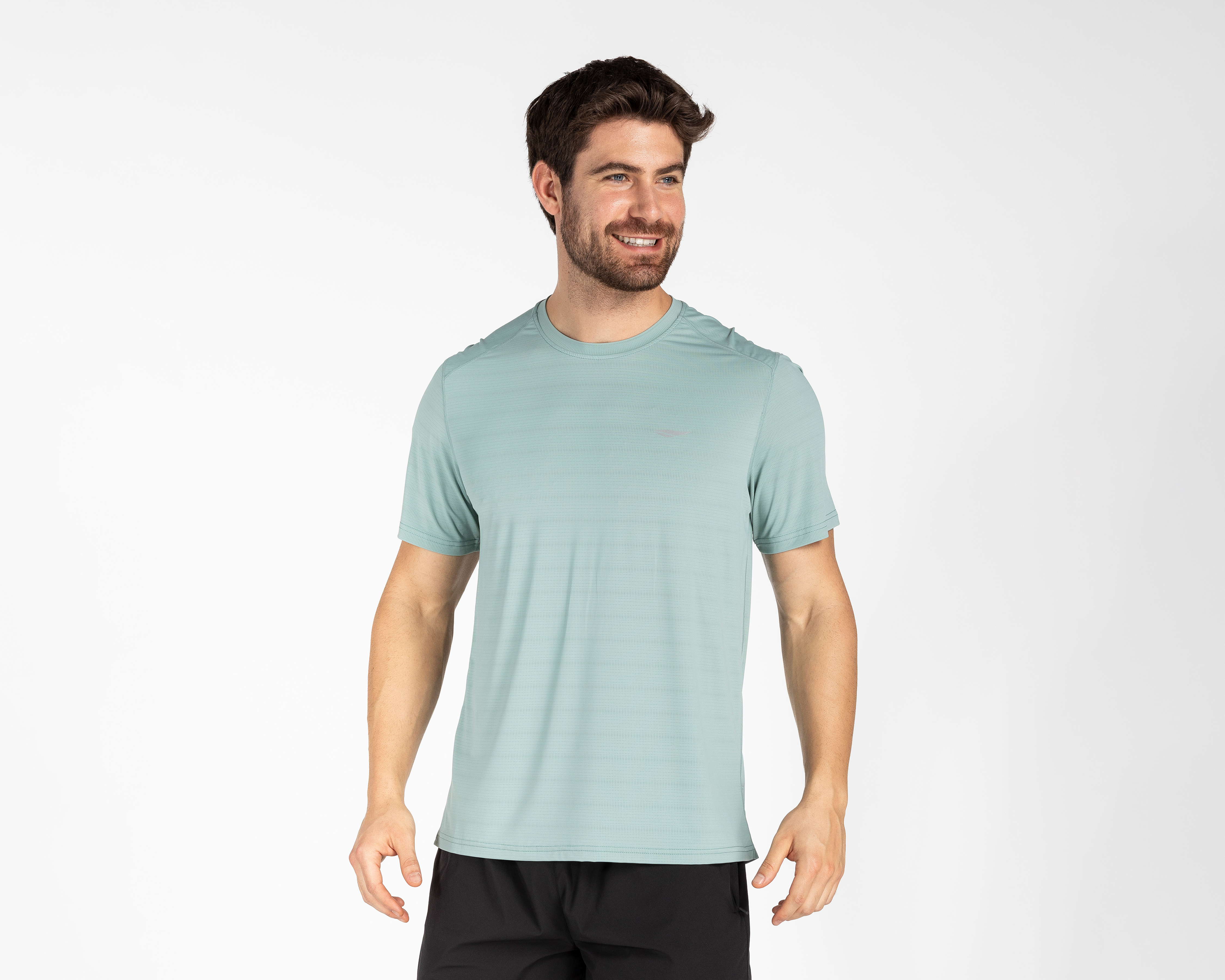 Playera Manga Corta iron Fit Cooltek Verde Menta