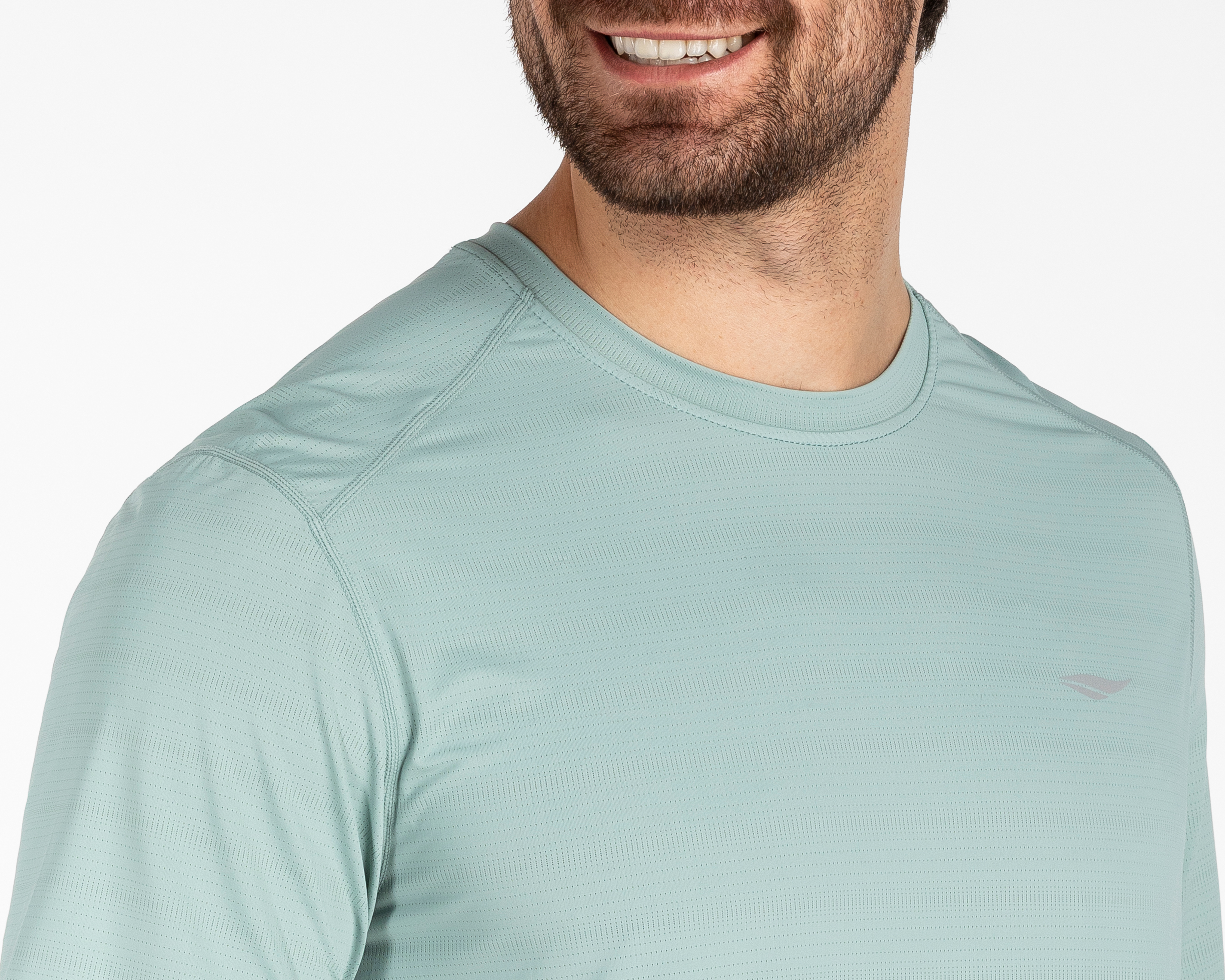 Foto 5 pulgar | Foto 4 | Playera Manga Corta iron Fit Cooltek Verde Menta