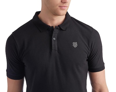 Foto 3 | Foto 3 | Playera Polo K-Swiss Negra para Hombre