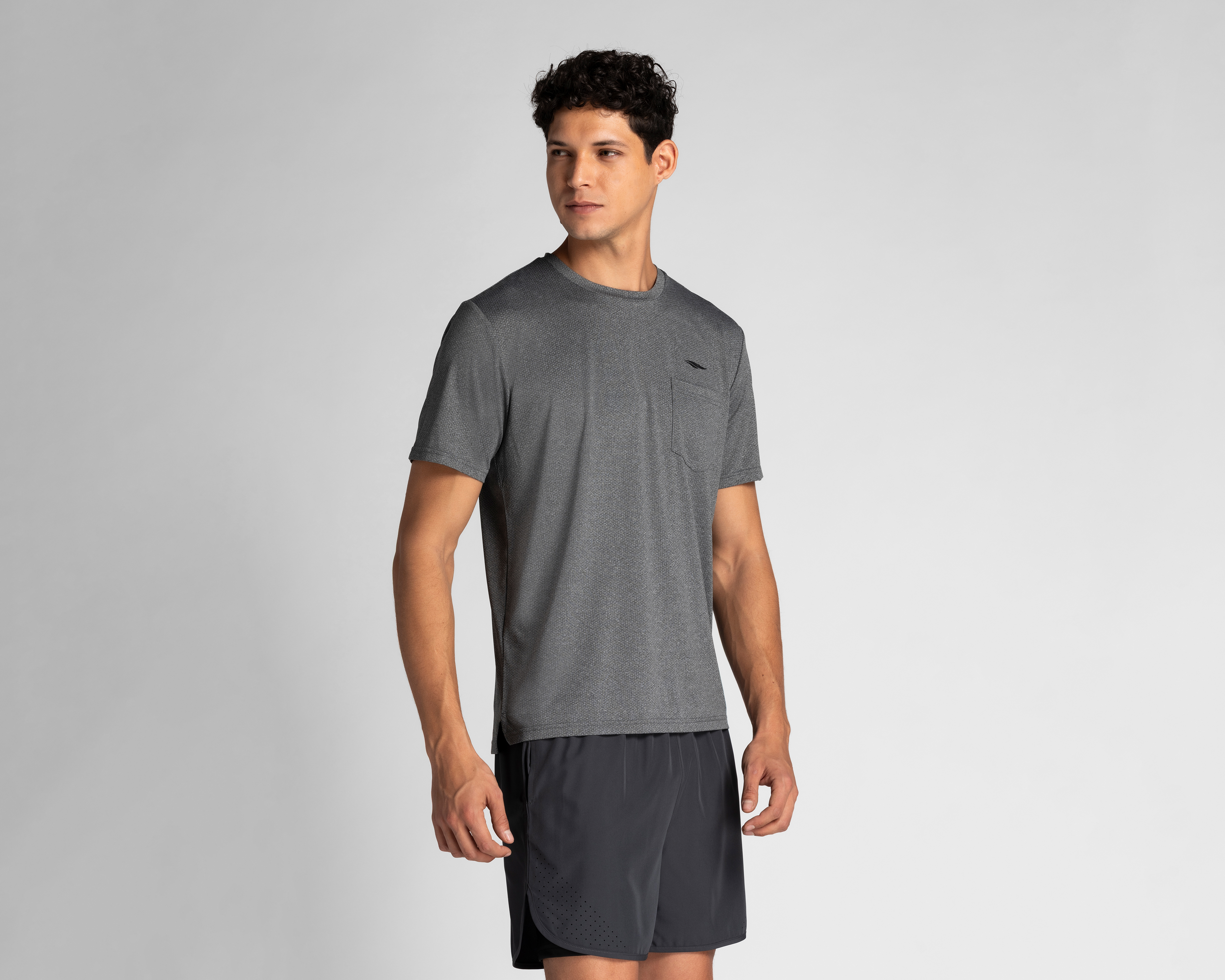 Foto 2 | Foto 2 | Playera Manga Corta Relax Pocket Gris