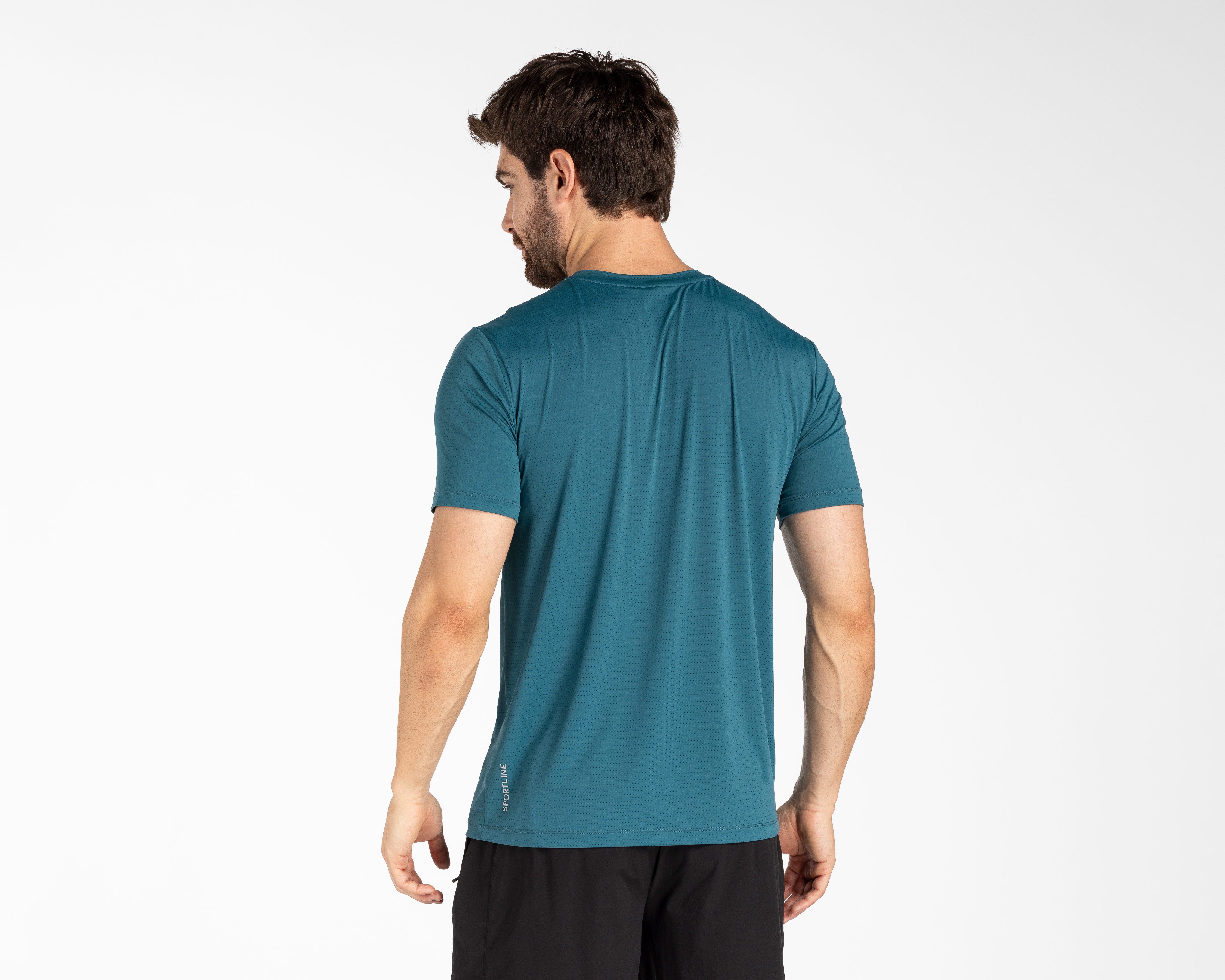 Foto 4 pulgar | Foto 3 | Playera Manga Corta Iron Fit Cooltek Azul