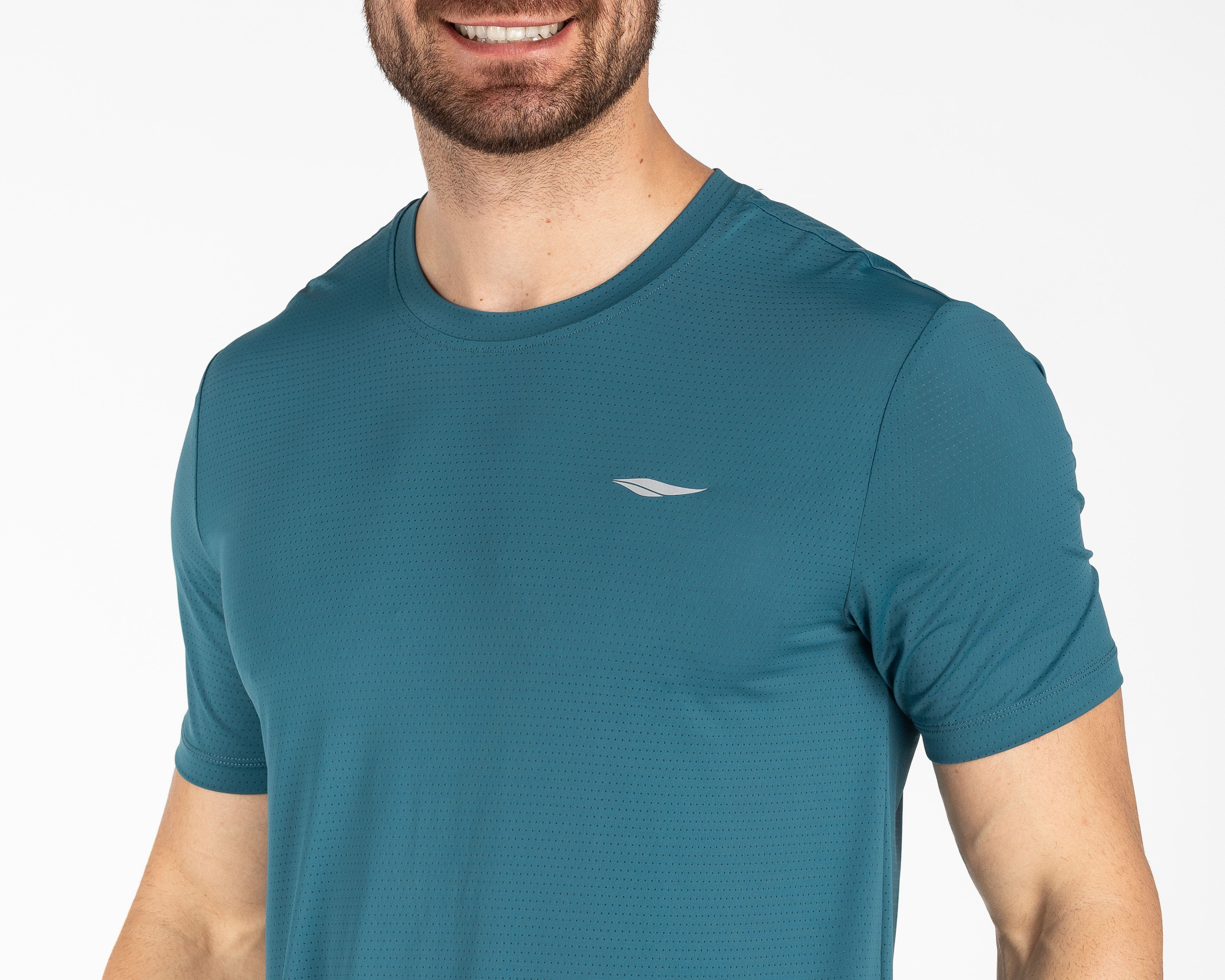 Foto 5 pulgar | Foto 4 | Playera Manga Corta Iron Fit Cooltek Azul